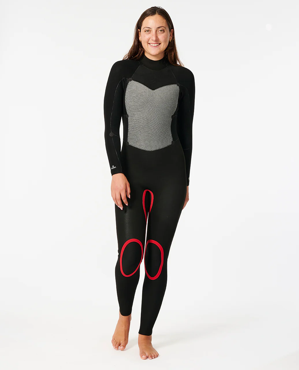 Rip Curl Womens Omega 3/2 Back Zip Full Length Wetsuit - Black - Image 4