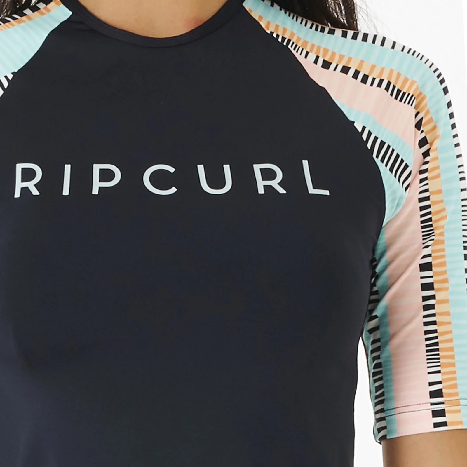 Rip Curl Womens Ripple Effect UV Protect Rash Vest  - Black - Image 4
