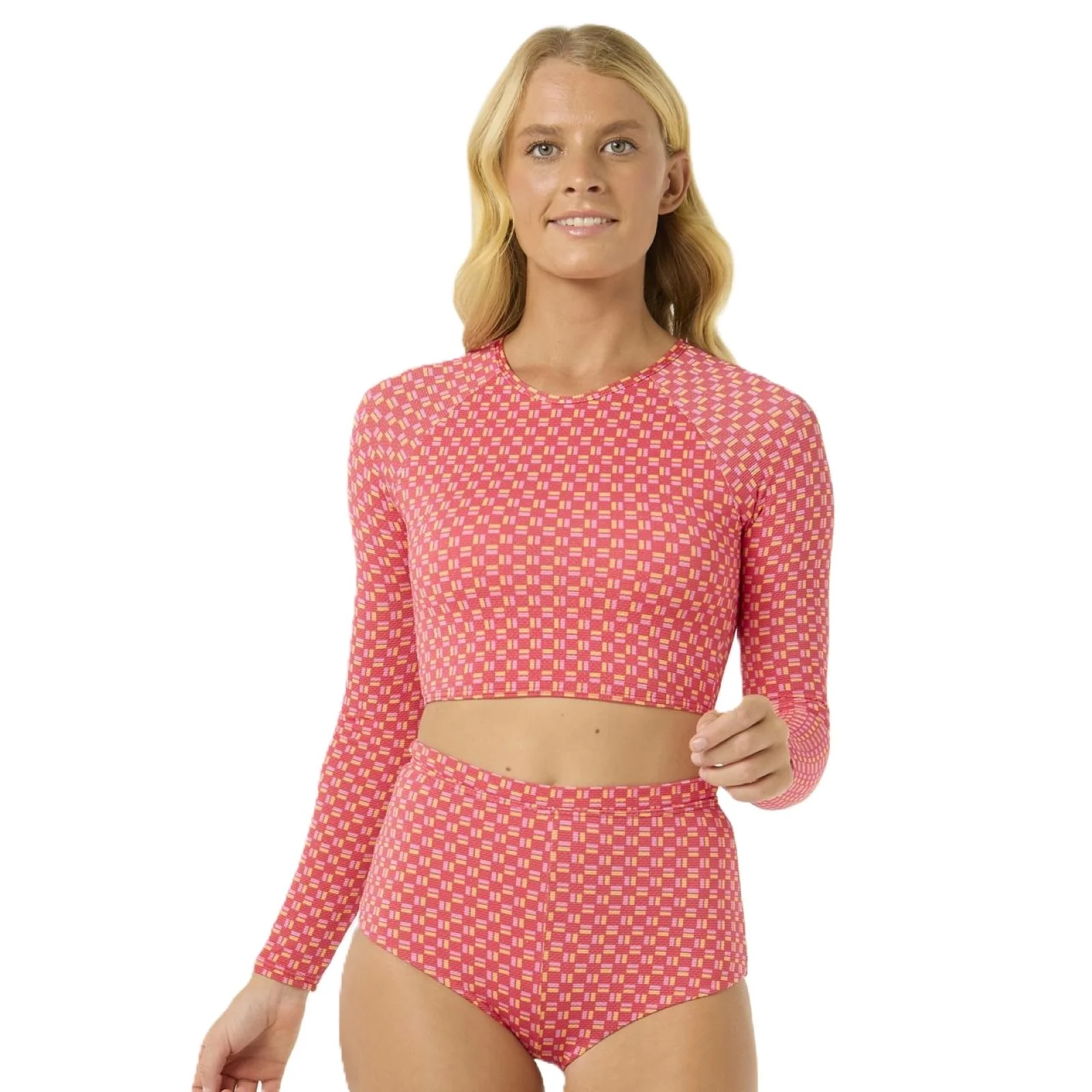Rip Curl Womens Shell Cove Crop Long Sleeve Rash Vest