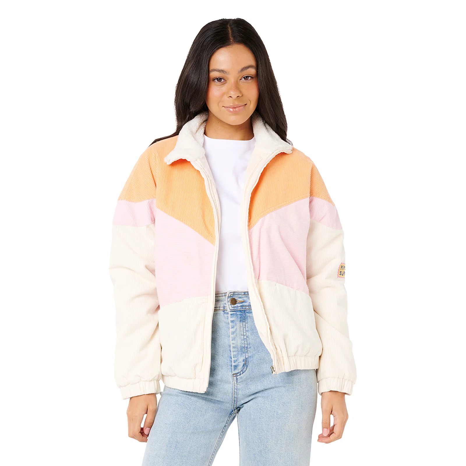 Rip Curl Womens Sunset Luau Cord Quilted Jacket