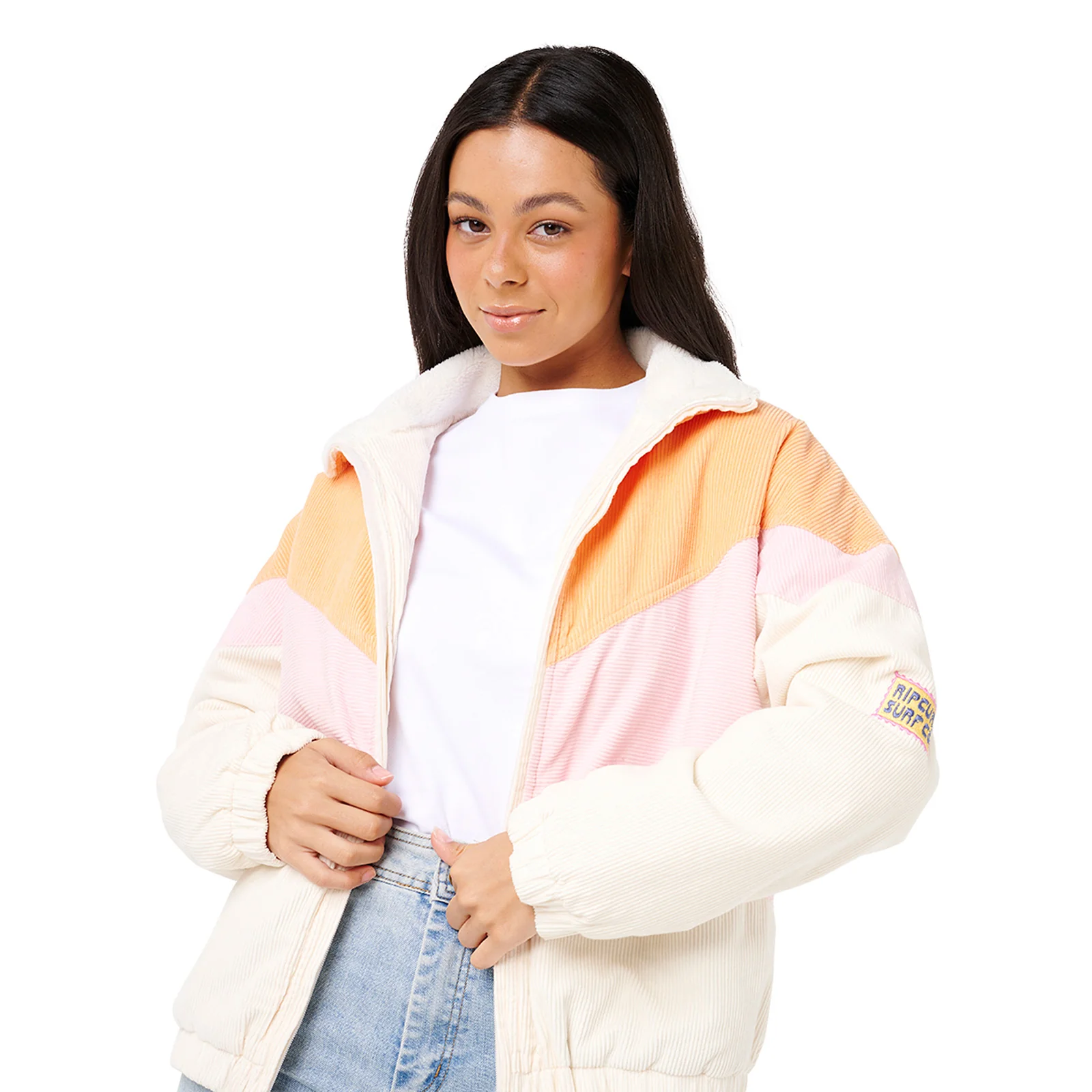 Rip Curl Womens Sunset Luau Cord Quilted Jacket - Image 6