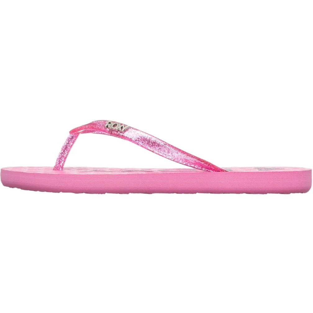 Roxy Kids Viva Sparkle Glitter Sandals Flip Flops - Image 11