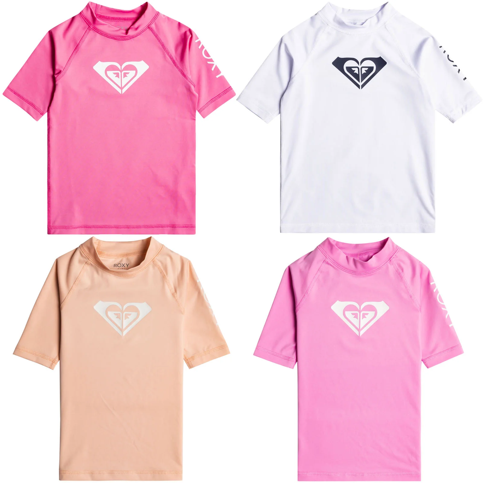 Roxy Kids Whole Hearted UPF 50 Surf Rash Vest Guard T-Shirt - Image 13