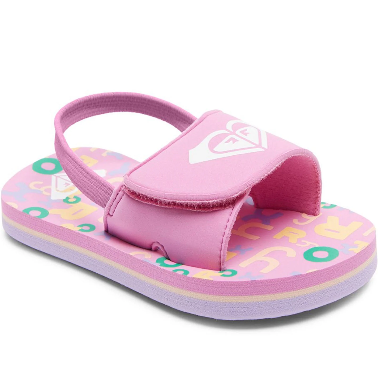 Roxy Infant Kids Finn Strappy Floral Flip Flops Sandals - Image 4
