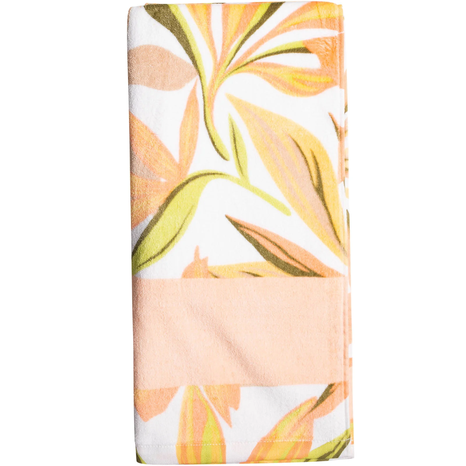 Roxy Womens Cold Water Printed Graphic Beach Holiday Towel - Bright White - Image 2