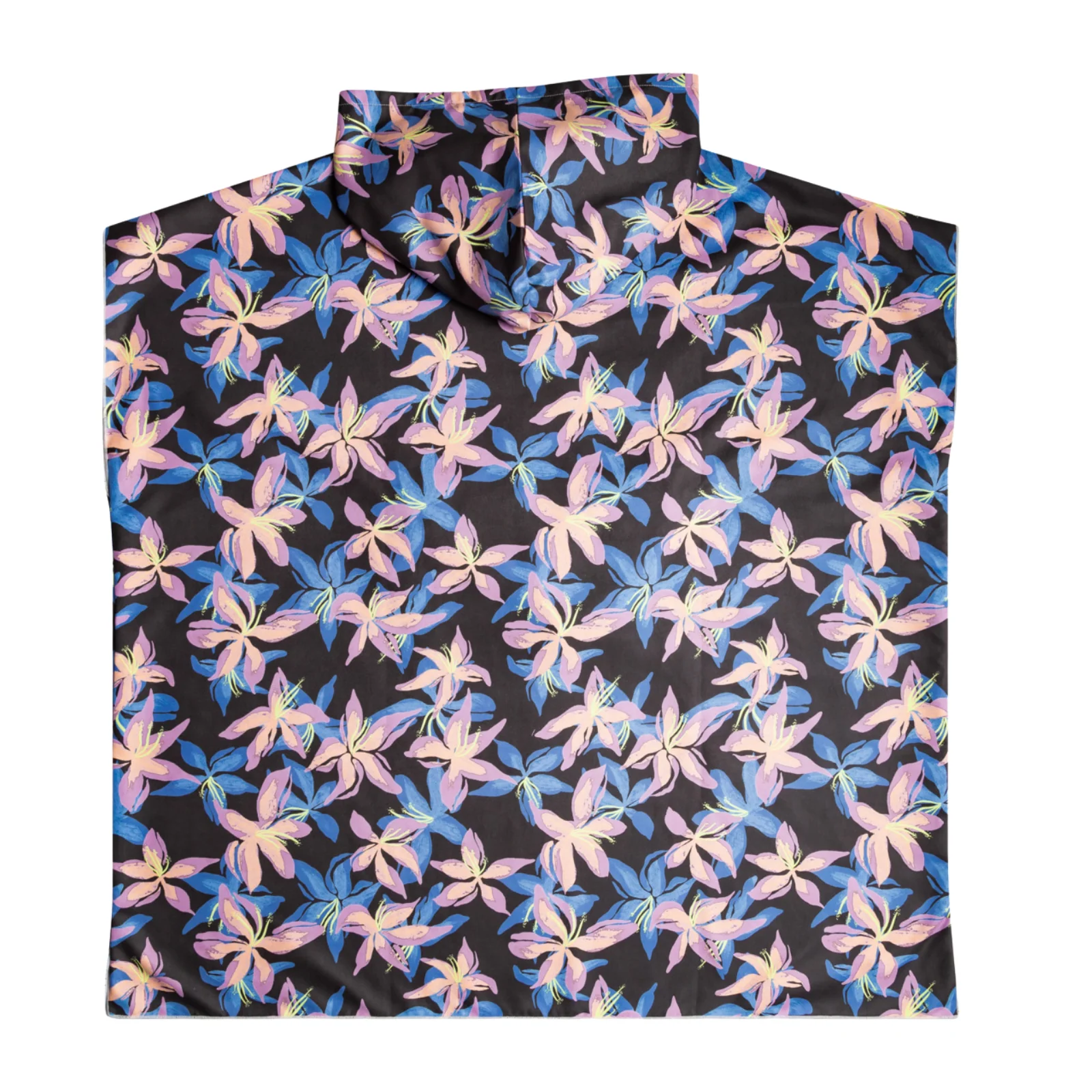 Roxy Womens Confetti Beach Hooded Towel Poncho - Anthracite - Image 4