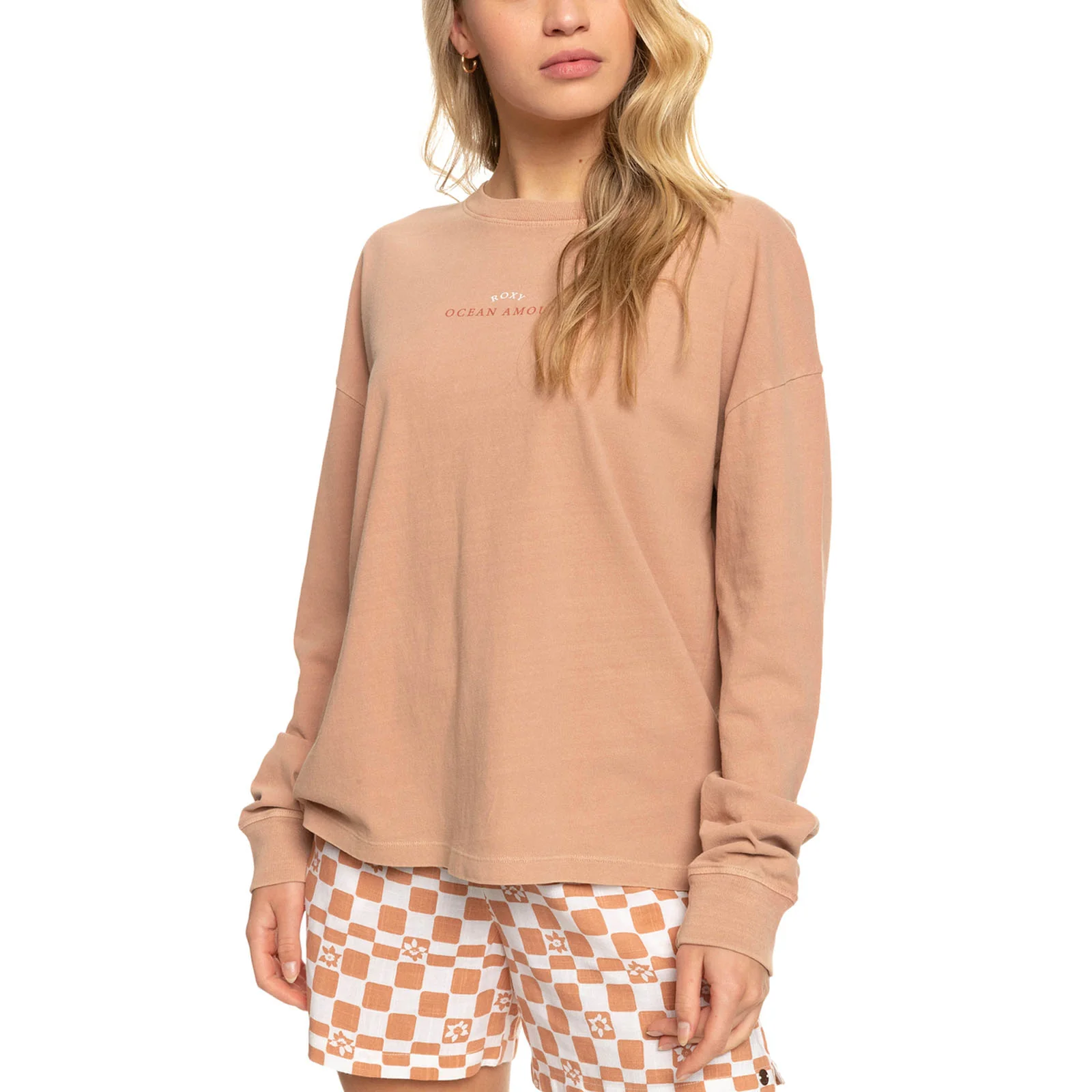 Roxy Womens Love Sunset Oversized Boyfriend Crew T-Shirt - Image 3