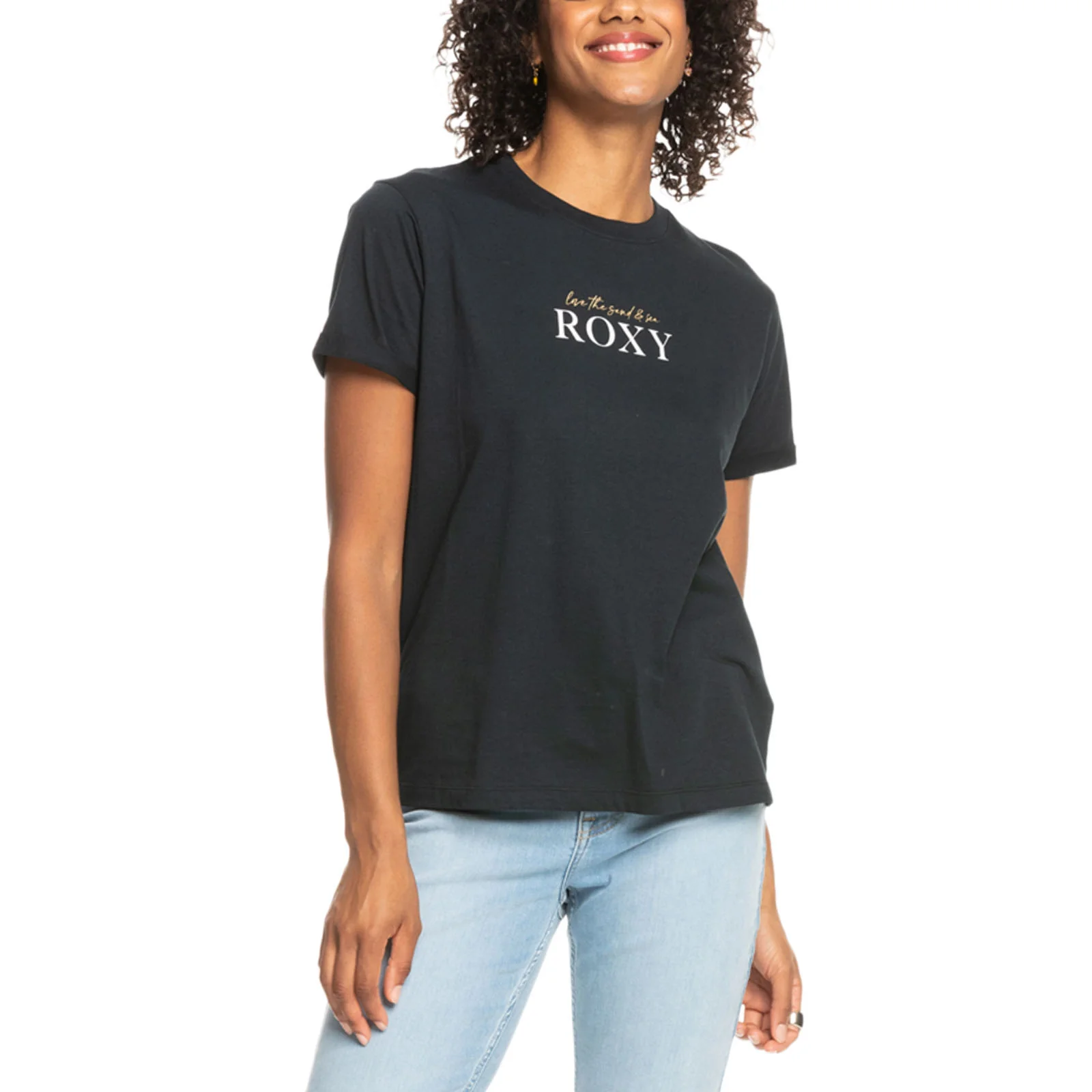 Roxy Womens Noon Ocean Short Sleeve Crew Neck T-Shirt - Image 2