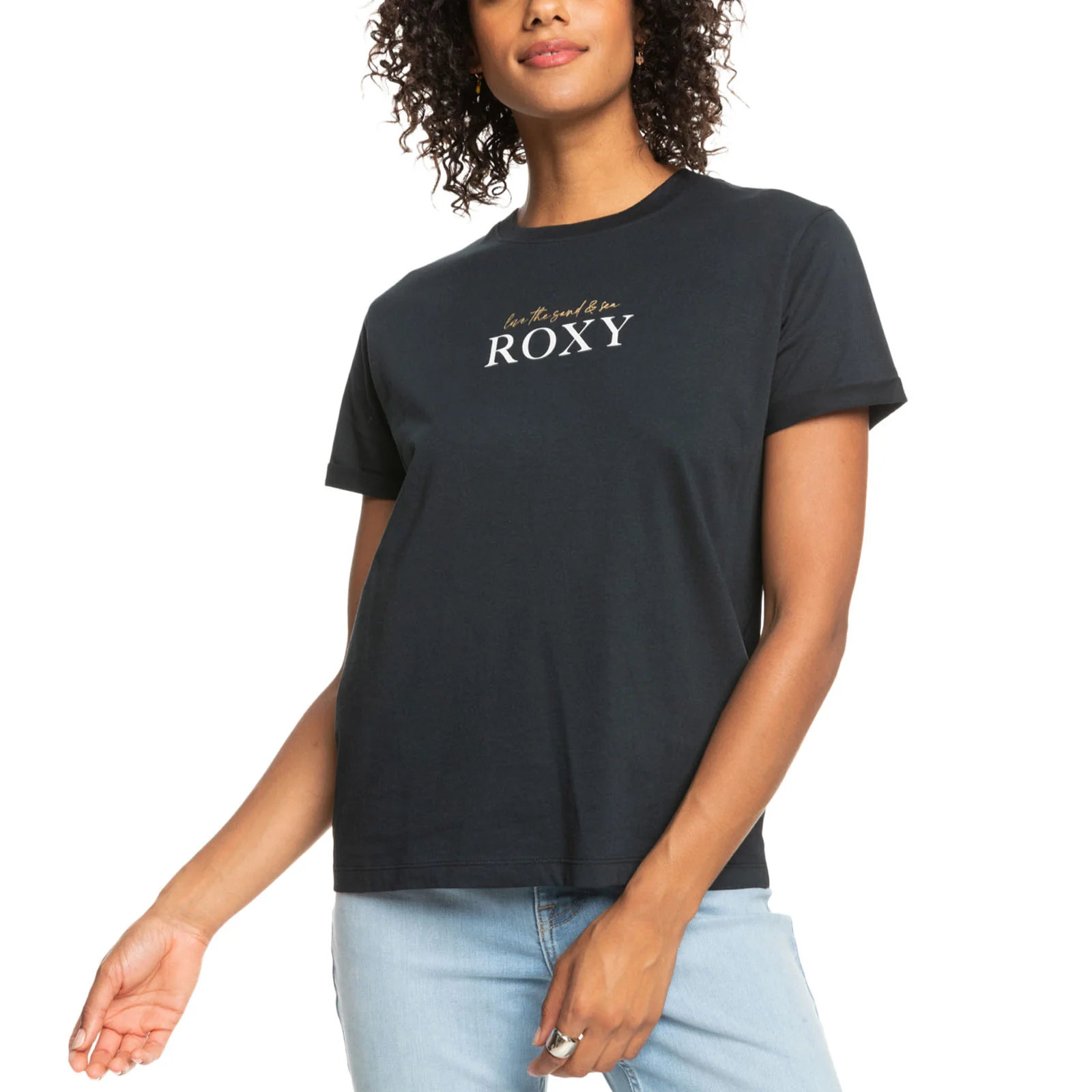 Roxy Womens Noon Ocean Short Sleeve Crew Neck T-Shirt - Image 8
