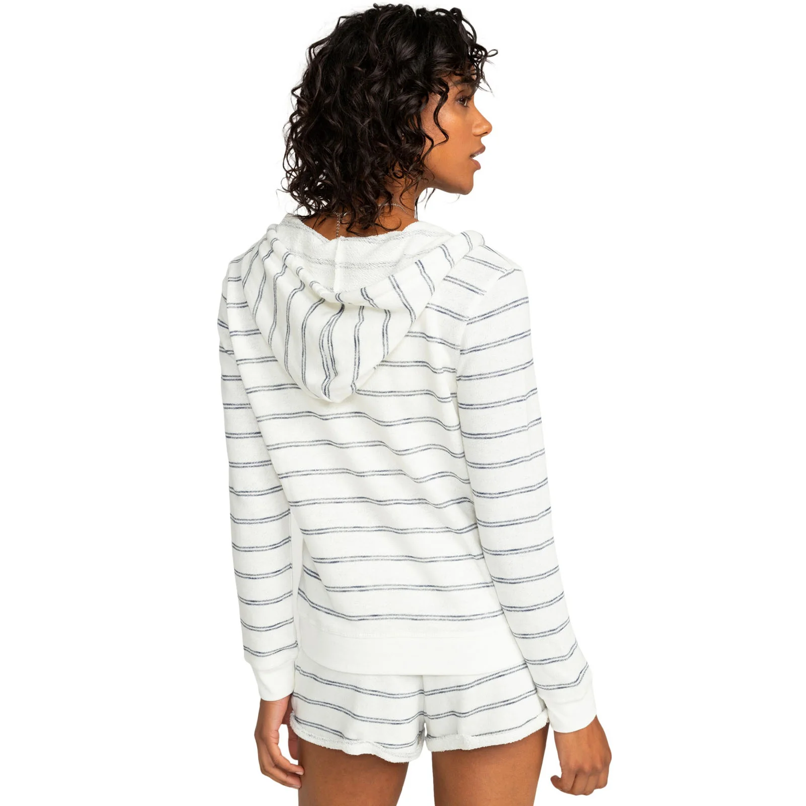 Roxy Womens Perfect Wave Stripes Zip-Up Hoodie Hoody - Image 2
