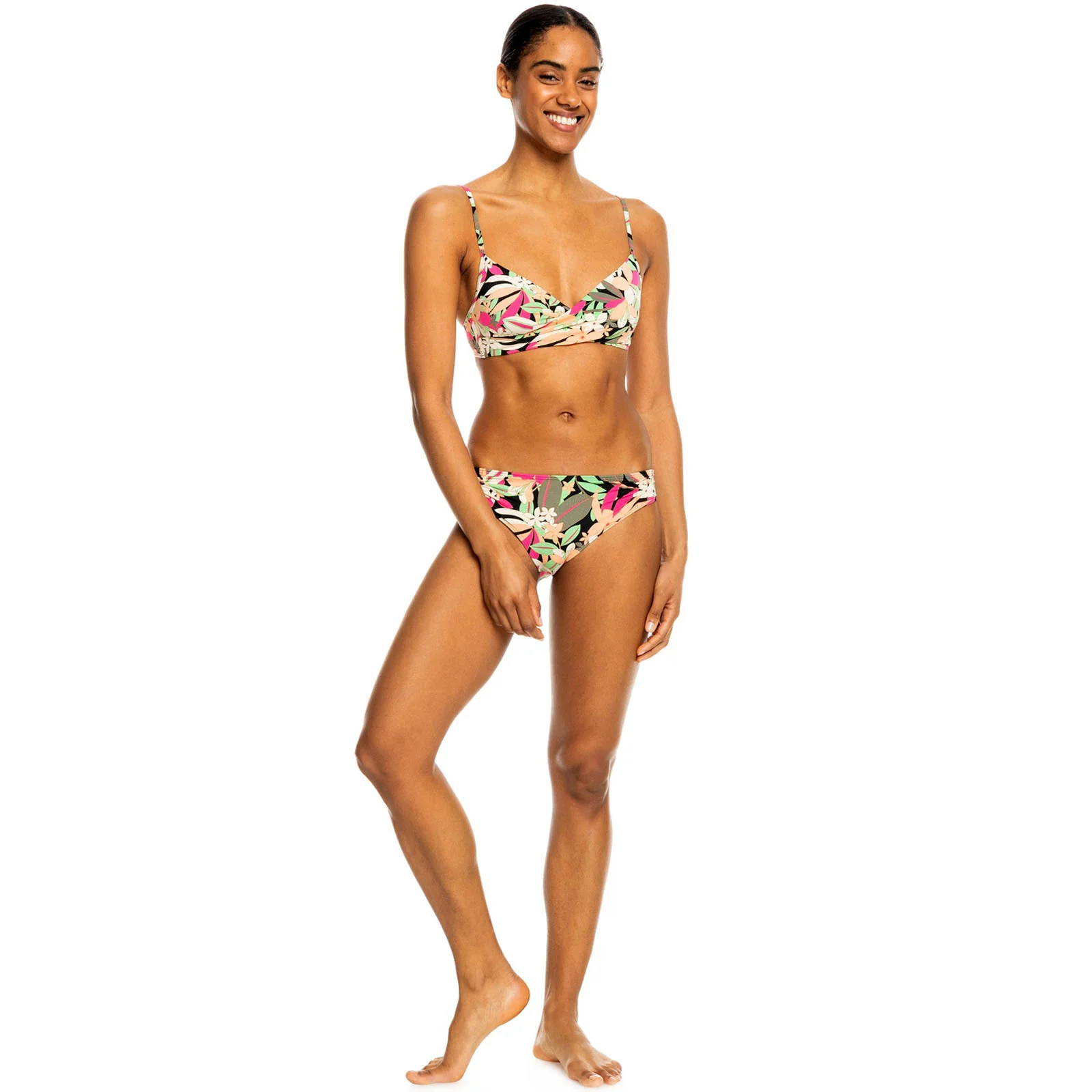 Roxy Womens Printed Beach Classics Wrap 2 Piece Bikini Set - Image 4