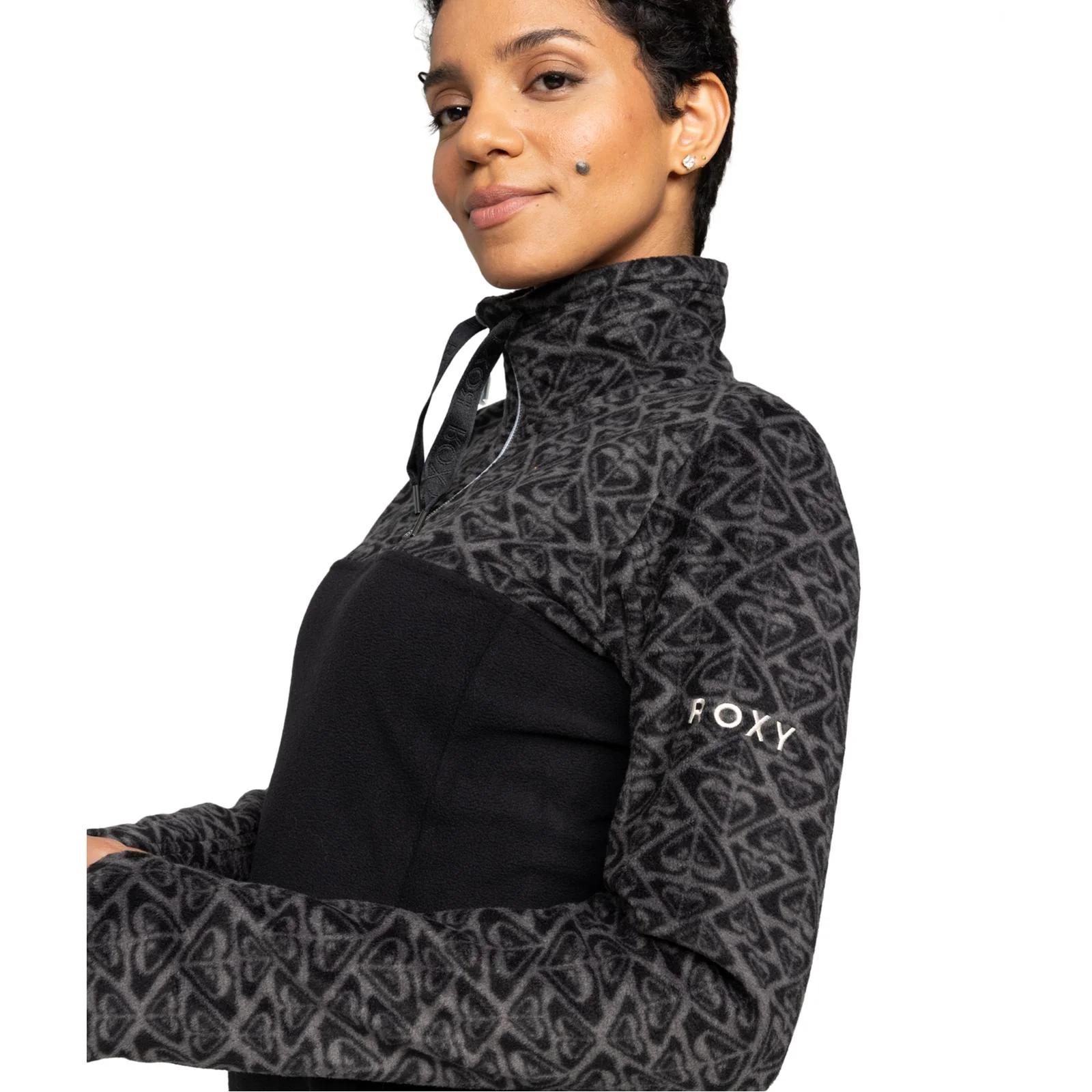 Roxy Womens Sayna Half Zip Pullover Polar Fleece - Image 3