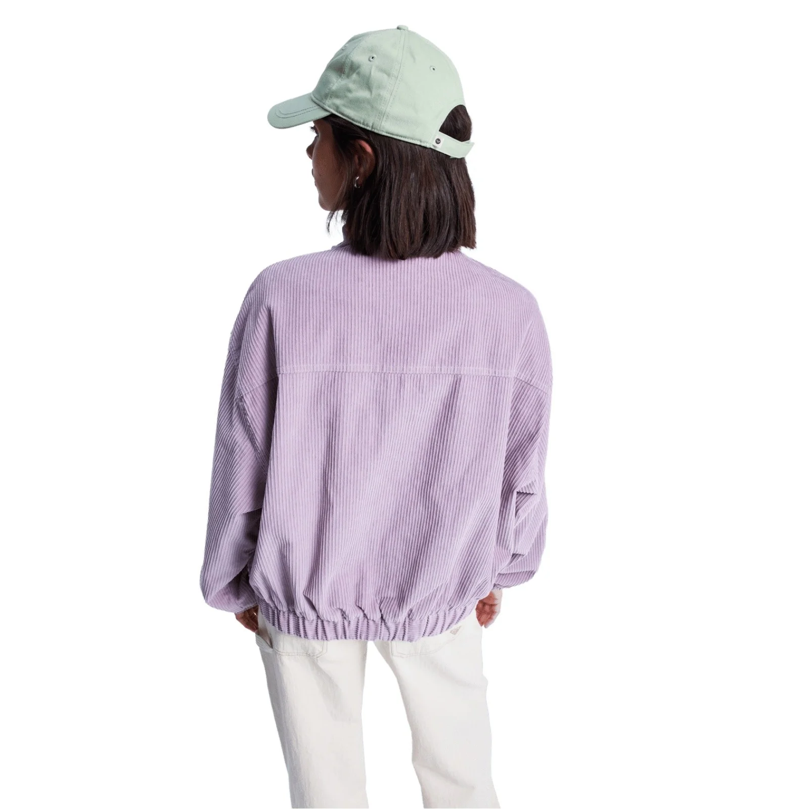 Roxy Womens Slow Song II Corduroy Oversized Bomber Jacket - Image 6