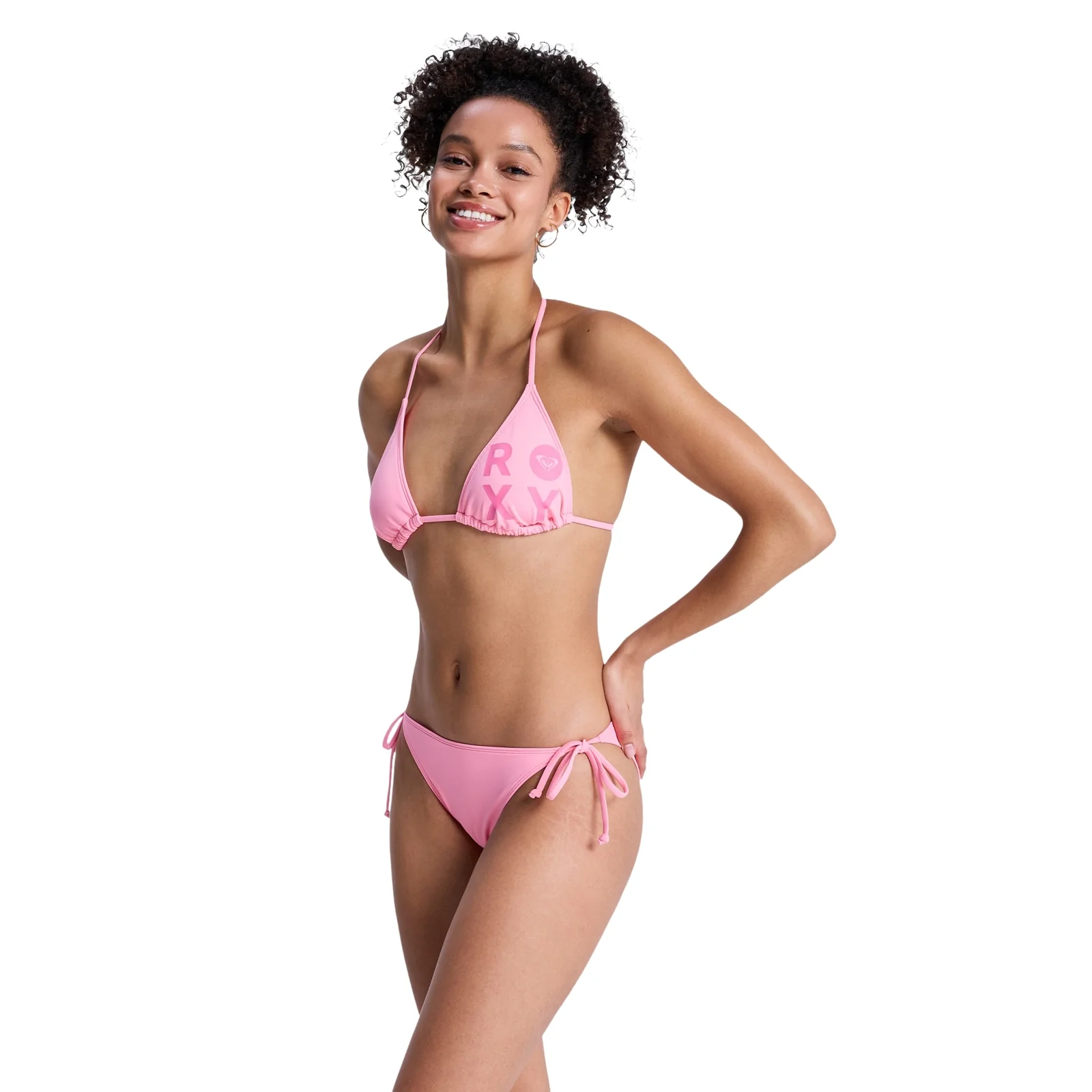 Roxy Womens Solid Essentials Two Piece Tiki Tri Bikini - Image 10