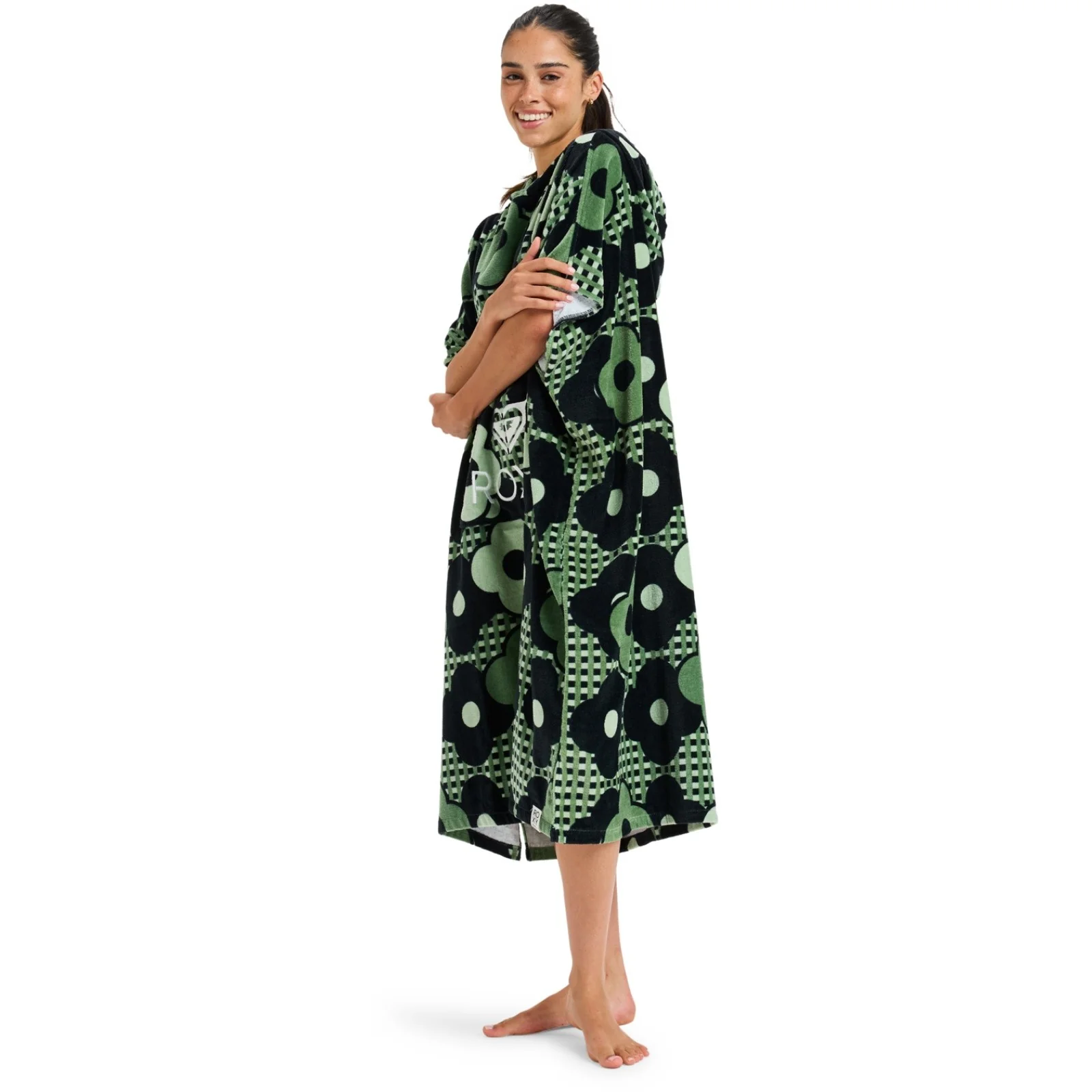 Roxy Womens Stay Magical Printed Hooded Changing Robe - Image 10