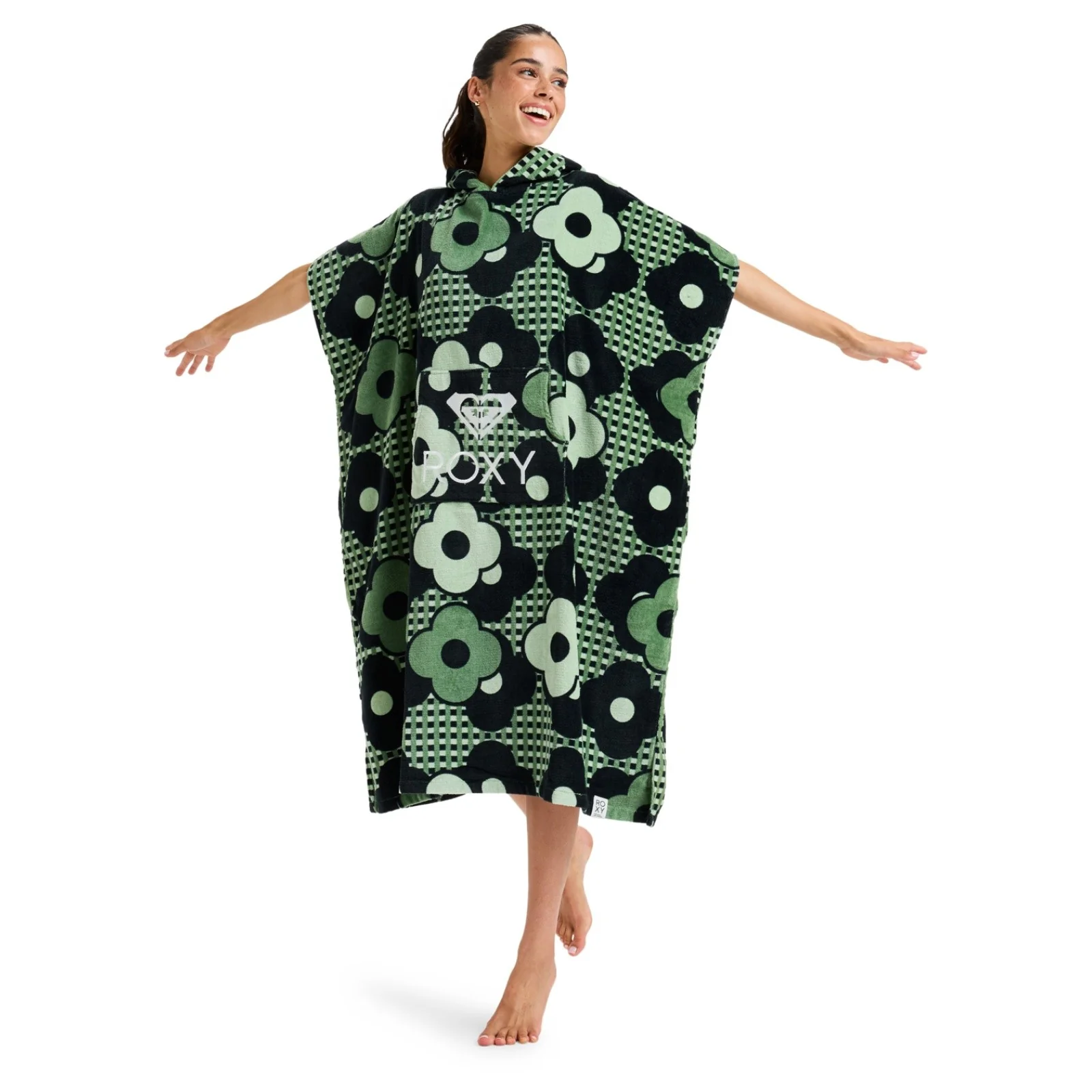 Roxy Womens Stay Magical Printed Hooded Changing Robe - Image 2