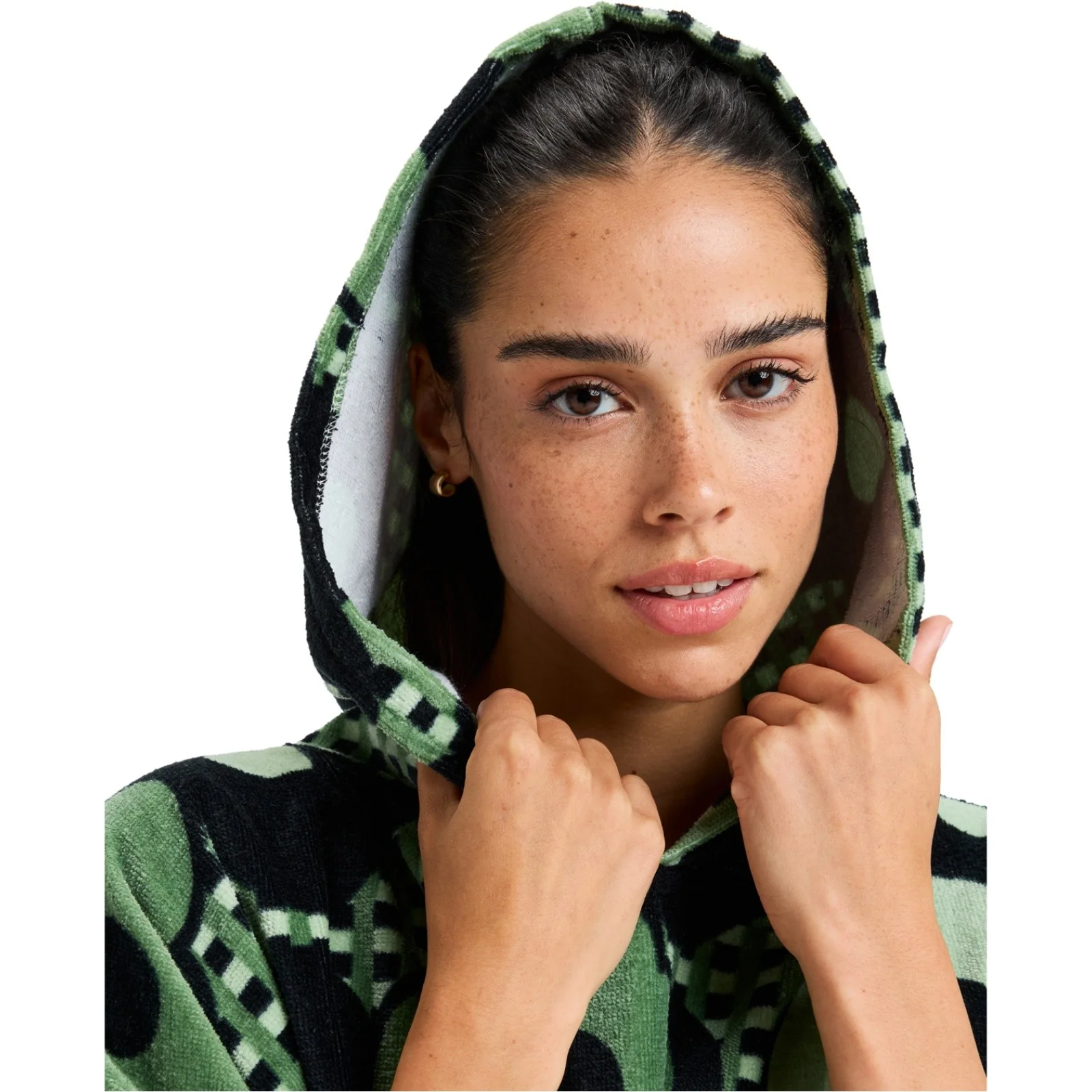 Roxy Womens Stay Magical Printed Hooded Changing Robe - Image 8