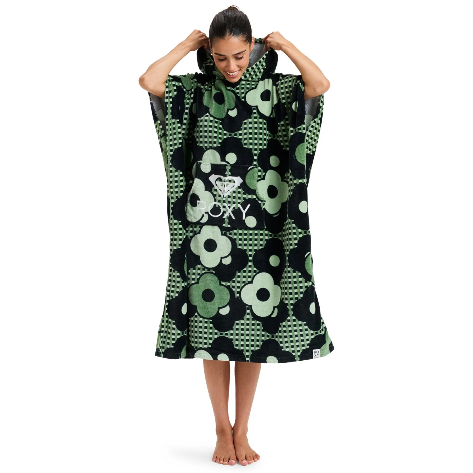 Roxy Womens Stay Magical Printed Hooded Changing Robe - Image 9