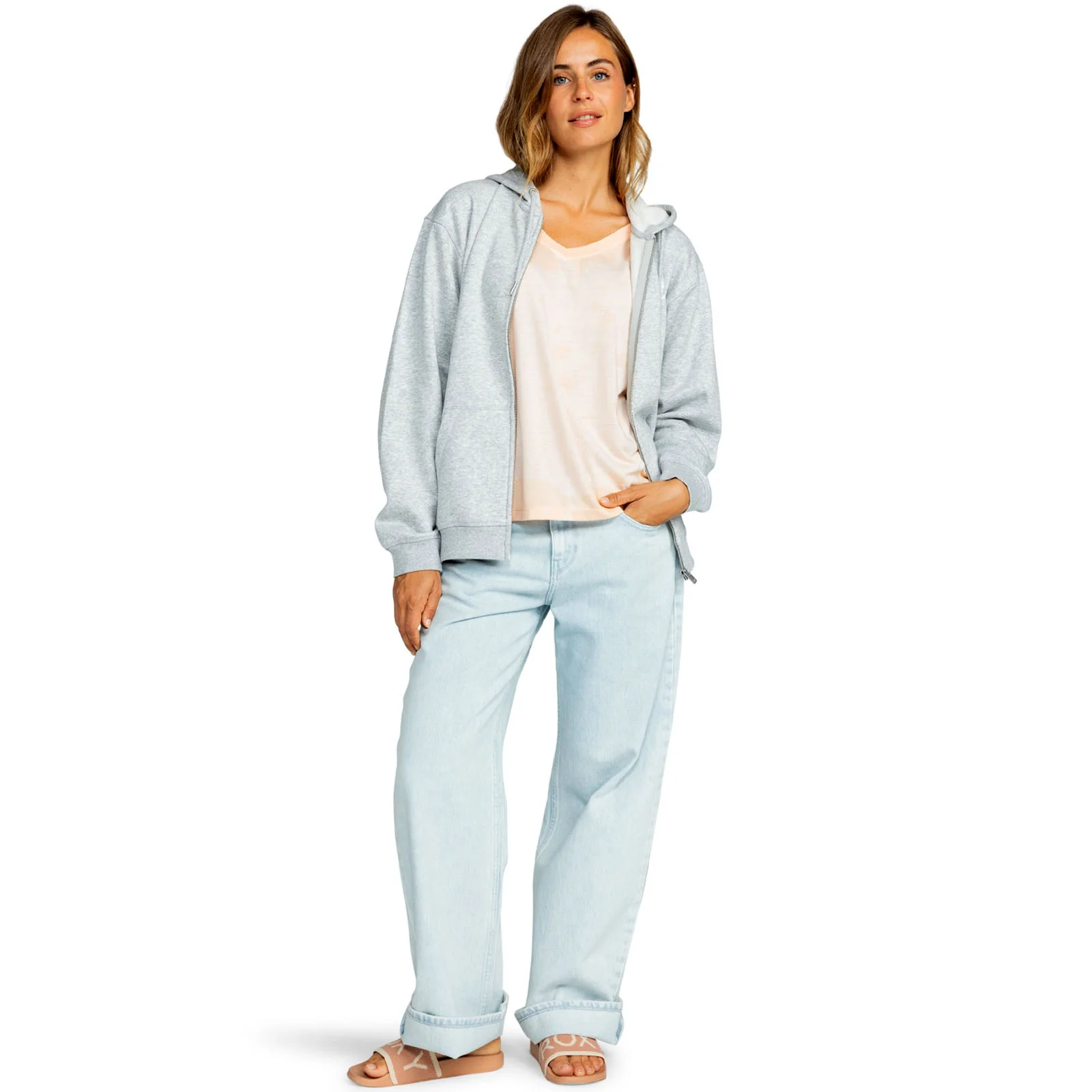 Roxy Womens Surf Stocked Full Zip Hooded Jacket - Image 4