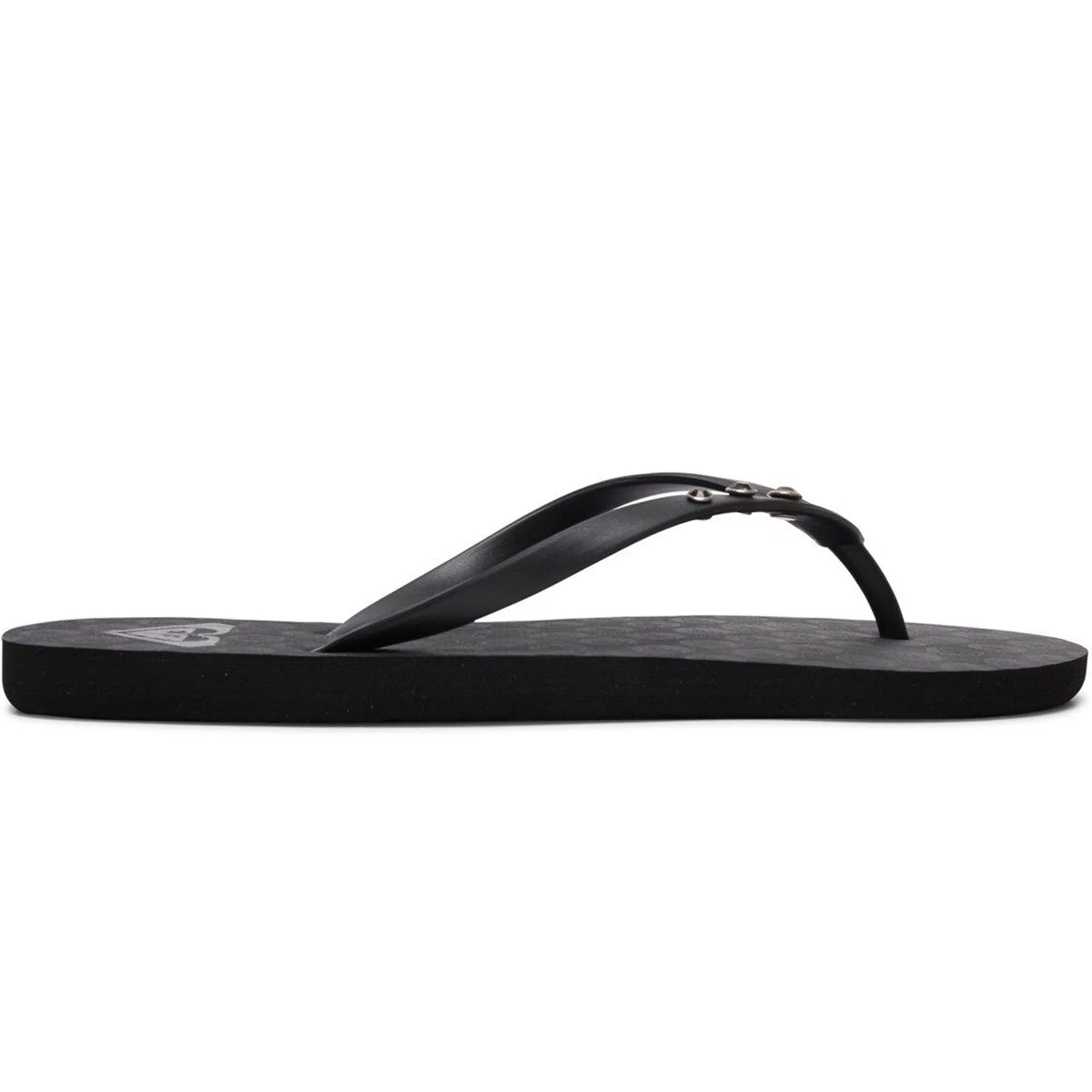 Roxy Womens Viva Glitz Flip Flops - Black - Image 4