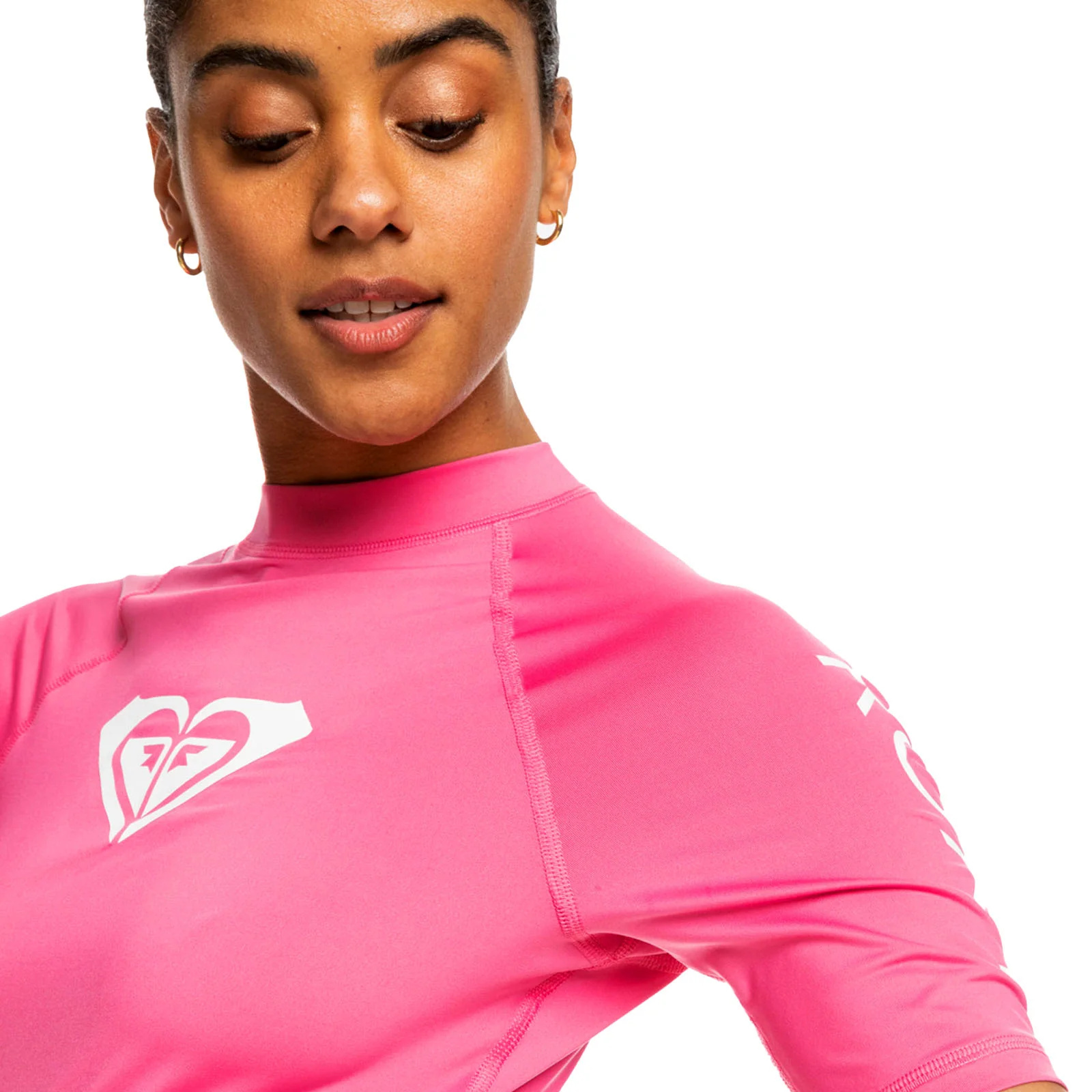 Roxy Womens Whole Hearted UPF 50 Short Sleeve Rash Vest - Image 47
