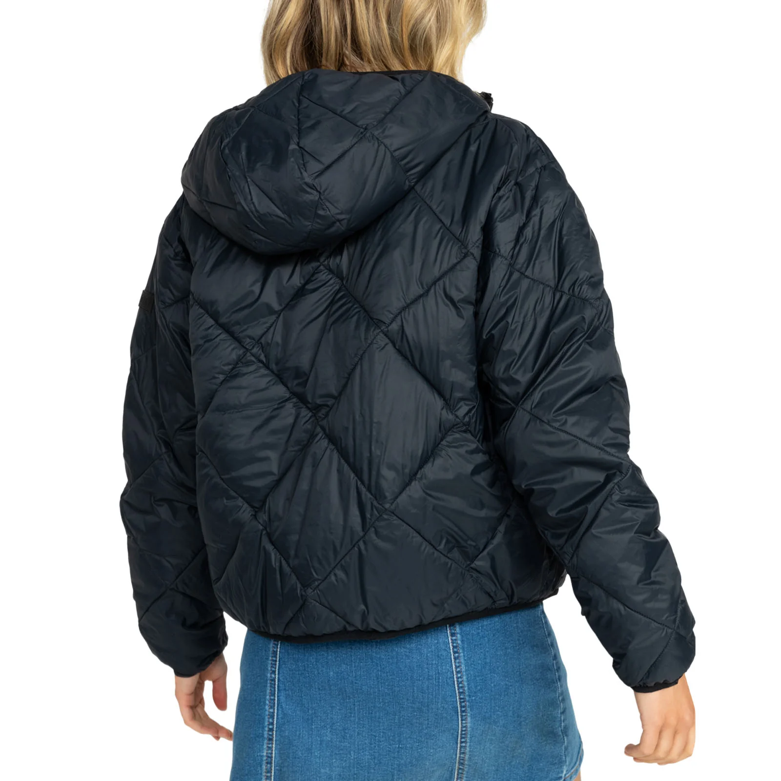 Roxy Womens Wind Swept Hooded Packable Padded Jacket - Image 4