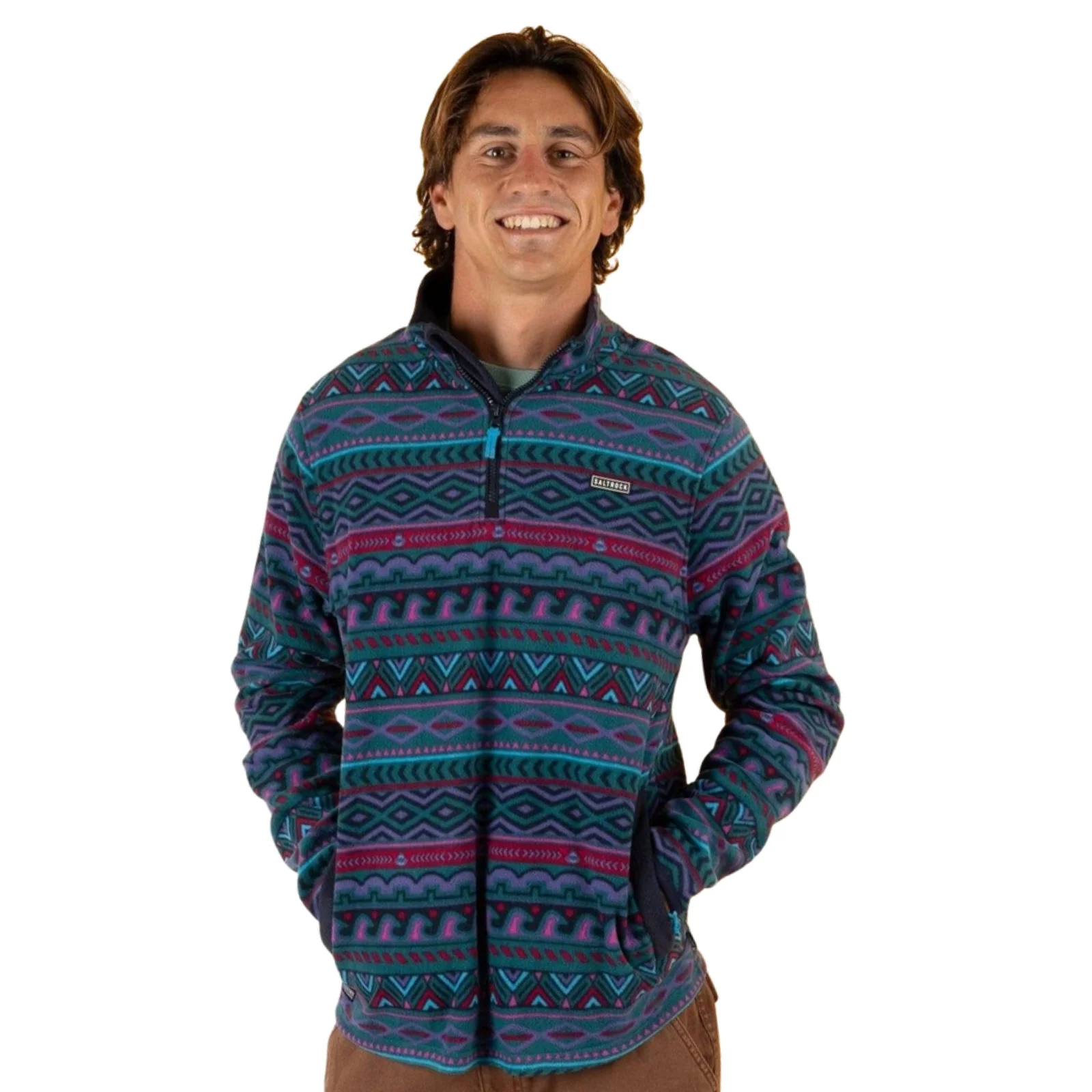 Saltrock Mens Treehouse Micro Half Zip Fleece