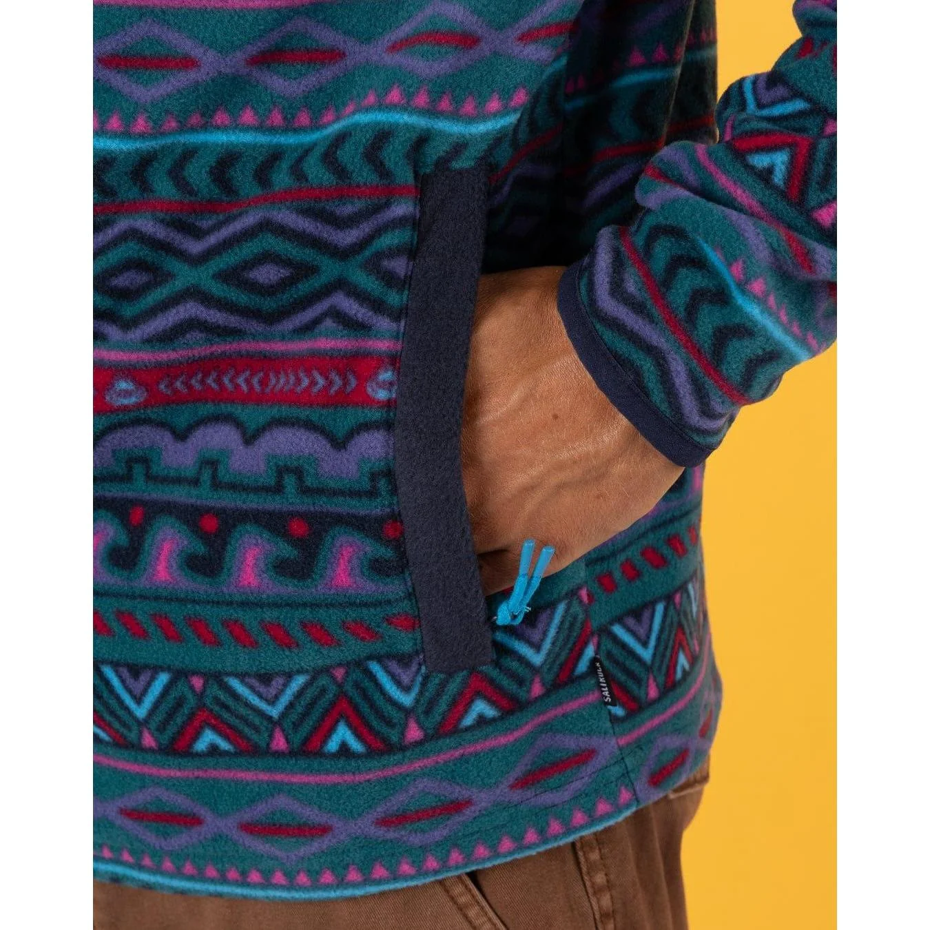 Saltrock Mens Treehouse Micro Half Zip Fleece - Image 3