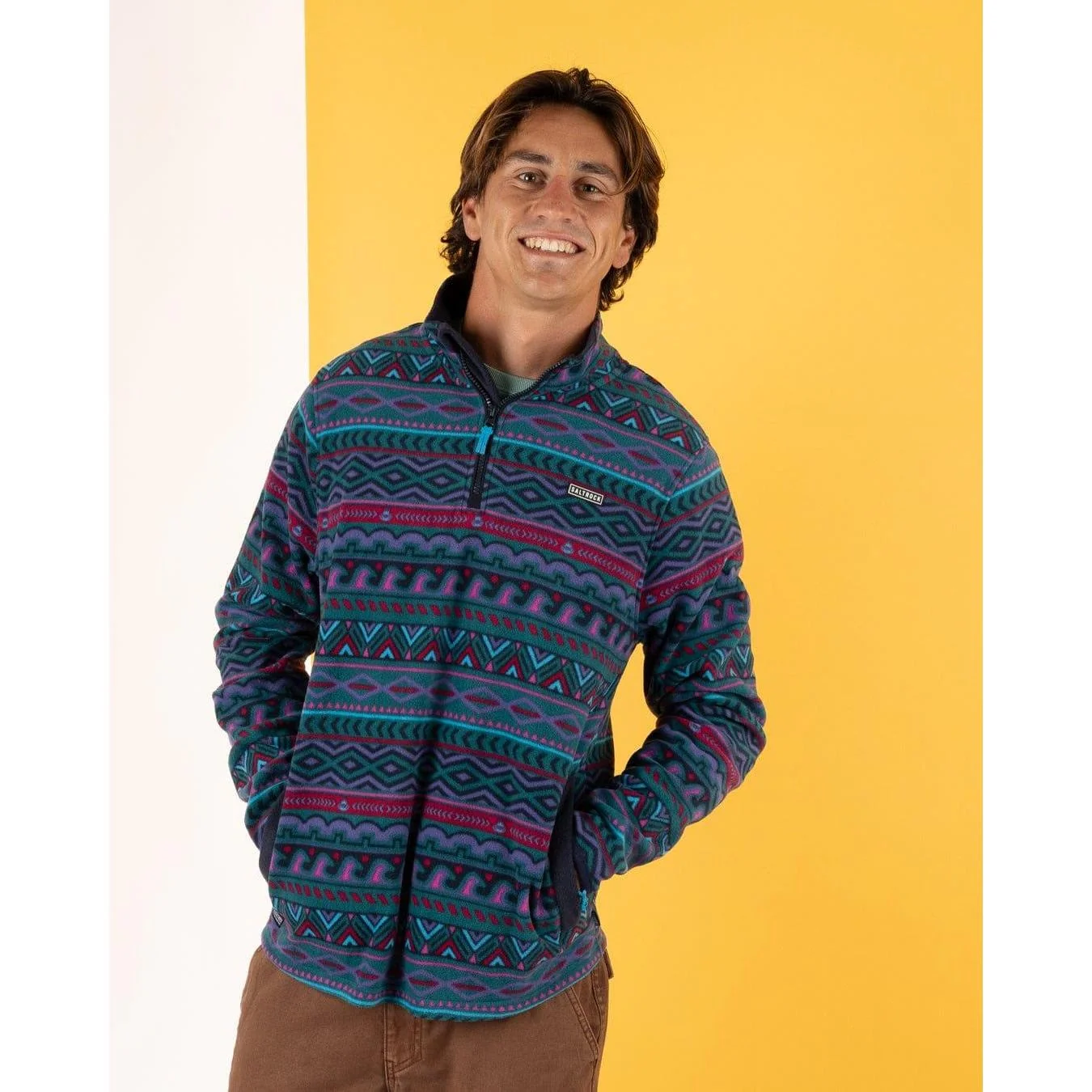 Saltrock Mens Treehouse Micro Half Zip Fleece - Image 6