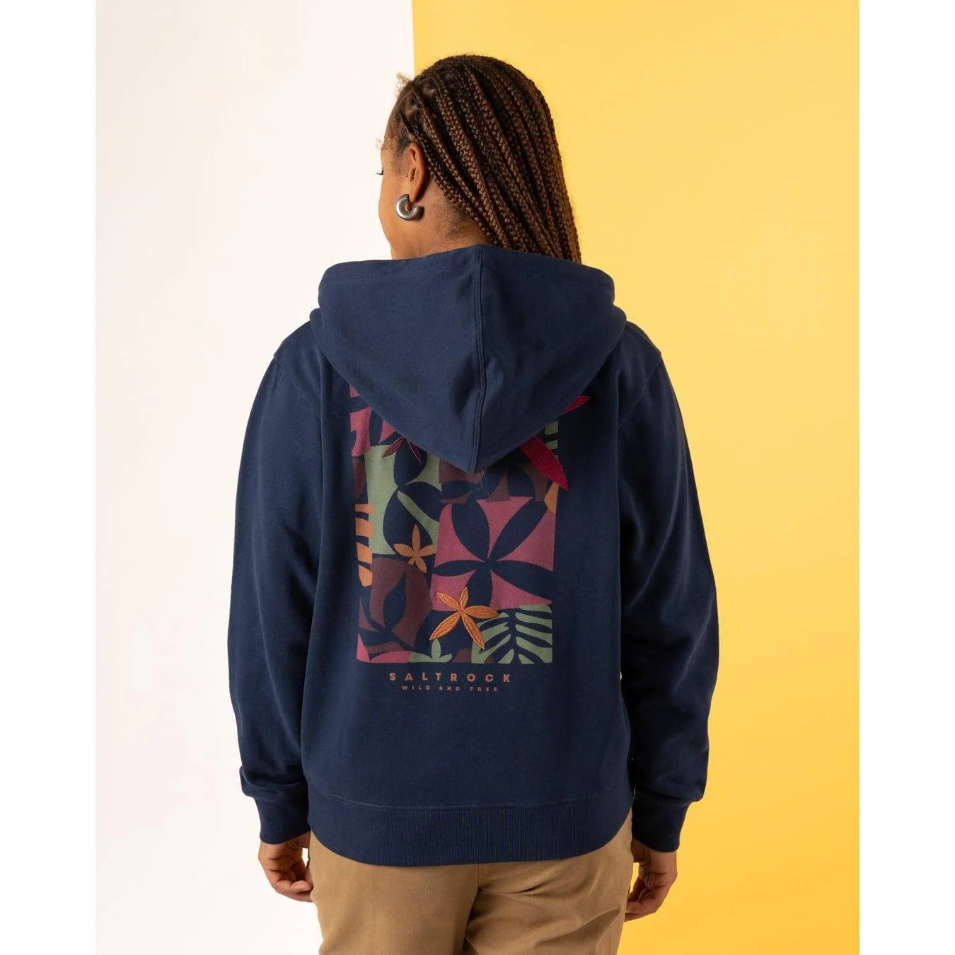 Saltrock Womens Balance Wild Zip Up Hoodie - Image 4