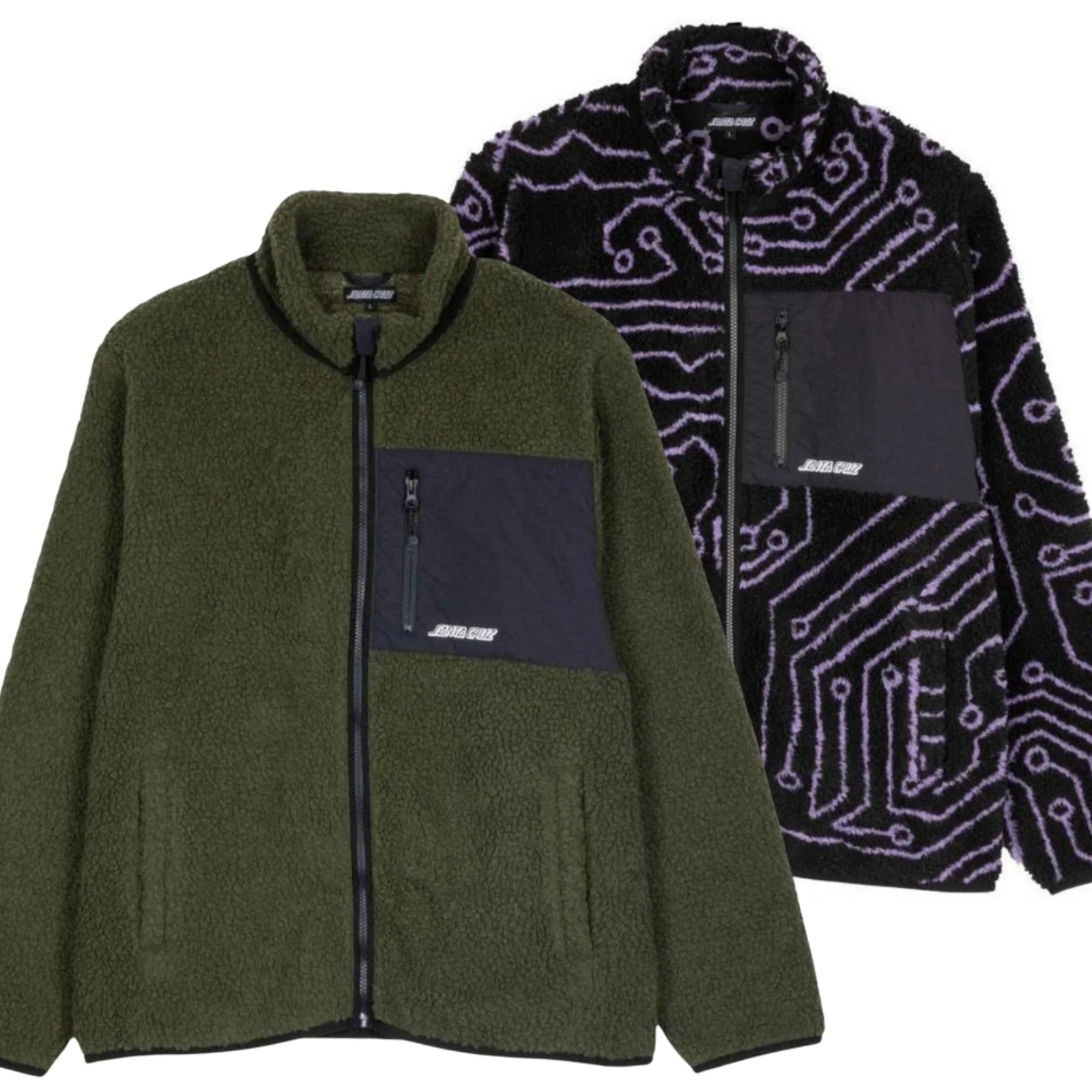 Santa Cruz Mens Freestyle Full Zip Fleece