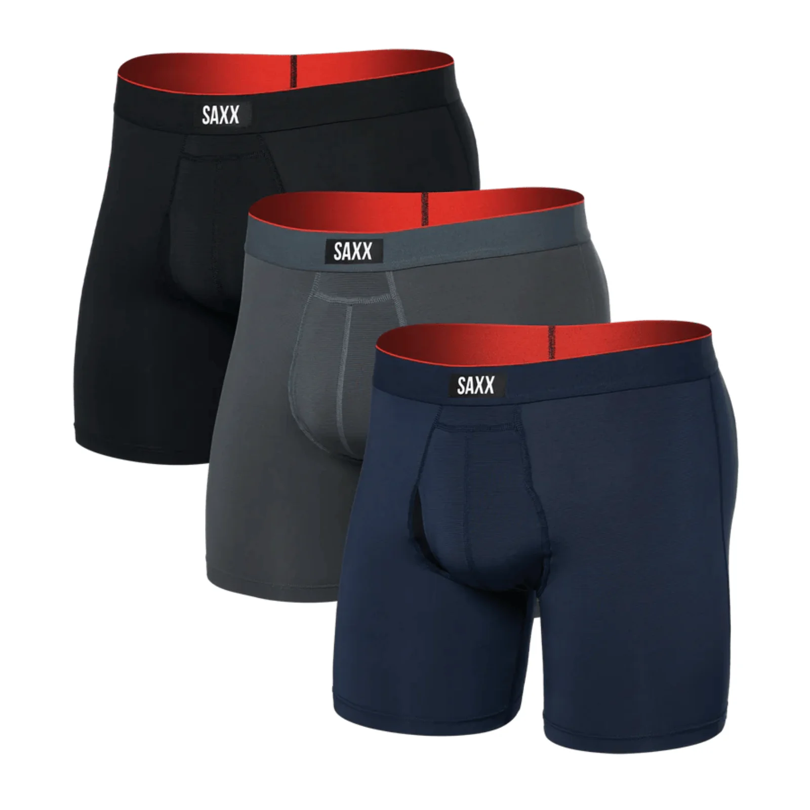 Saxx Mens Multi-Sport Mesh 3 Pack Boxer Shorts - Image 3