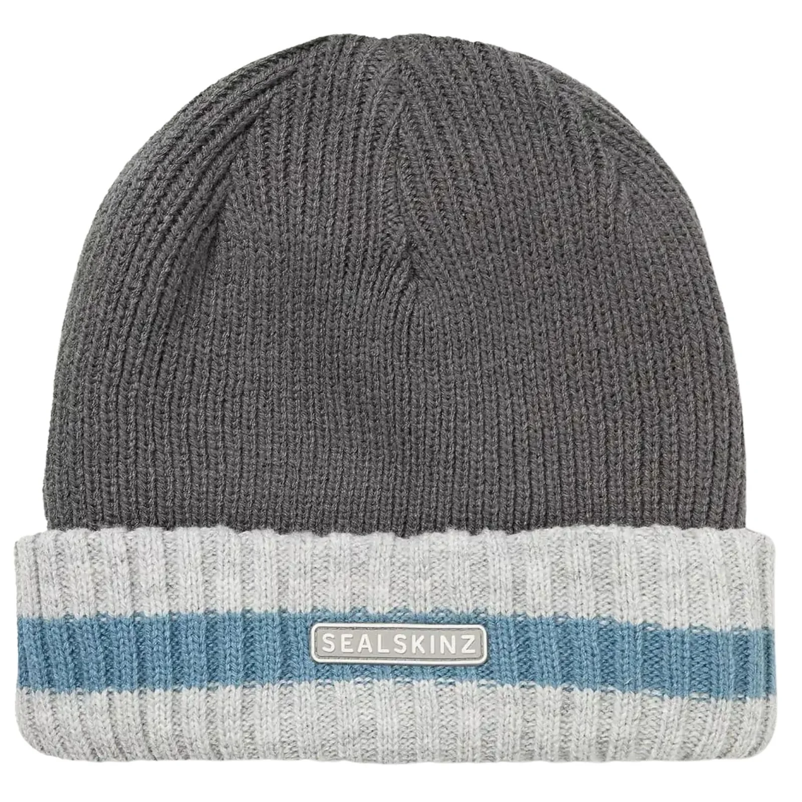 Sealskinz Unisex Holkham Waterproof Striped Roll Cuff Beanie - Image 7