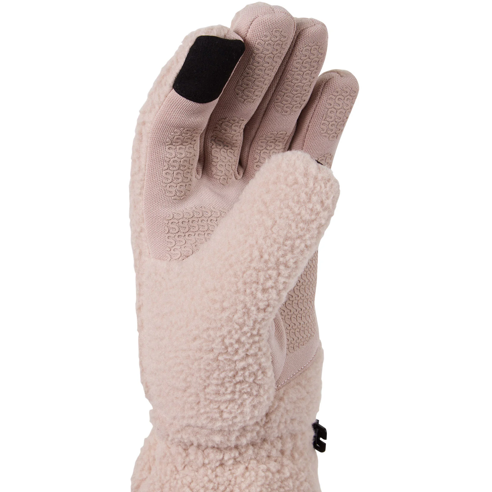 Sealskinz Womens Hoveton Waterproof Sherpa Fleece Gloves - Pink - Image 2