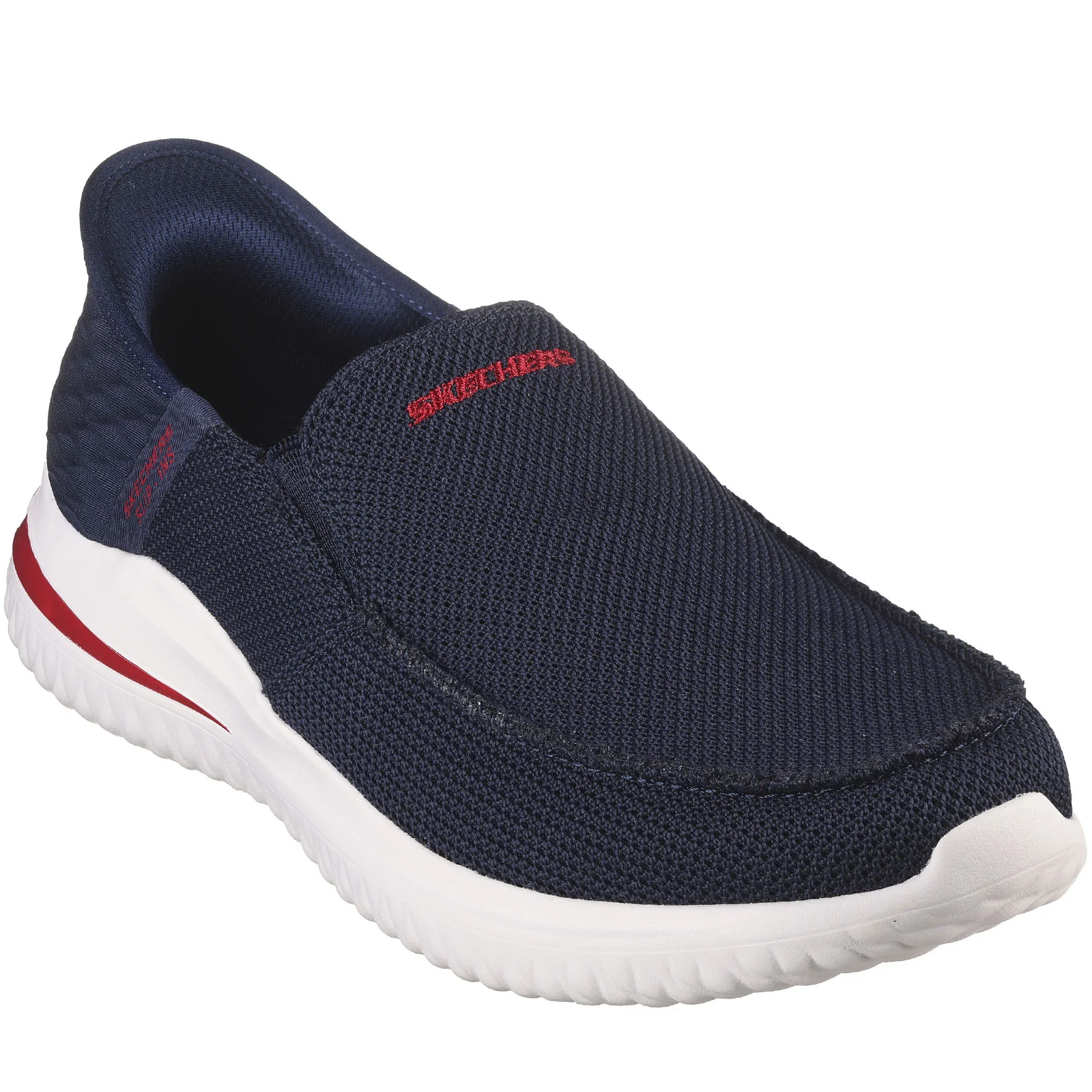 Skechers Mens Delson 3.0 Cabrino Slip-ins Memory Foam Trainers - Navy - Image 5