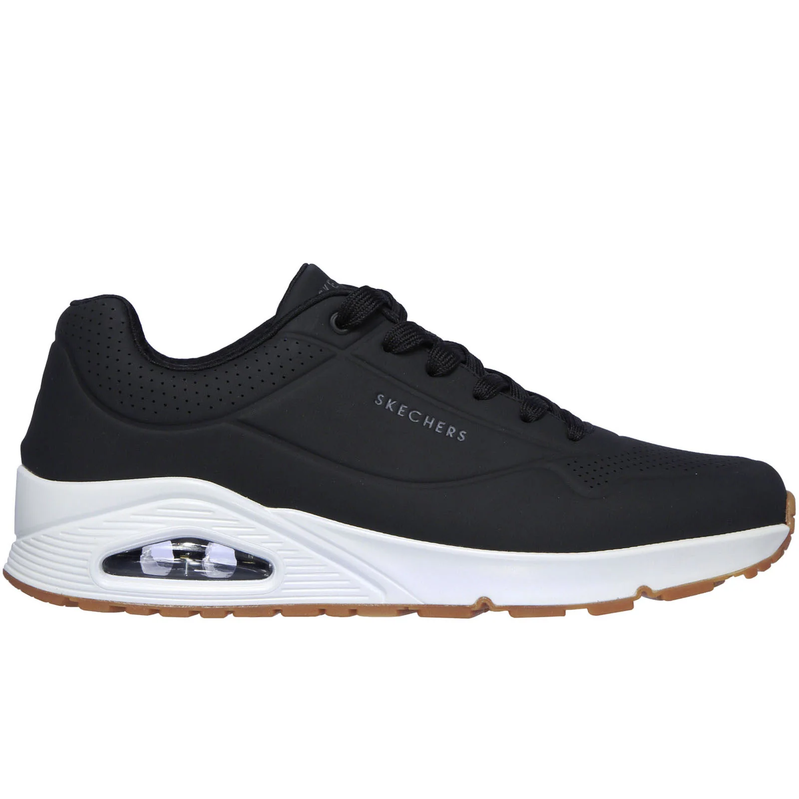 Skechers Mens Uno Stand On Air Memory Foam Skech-Air Trainers - Image 3