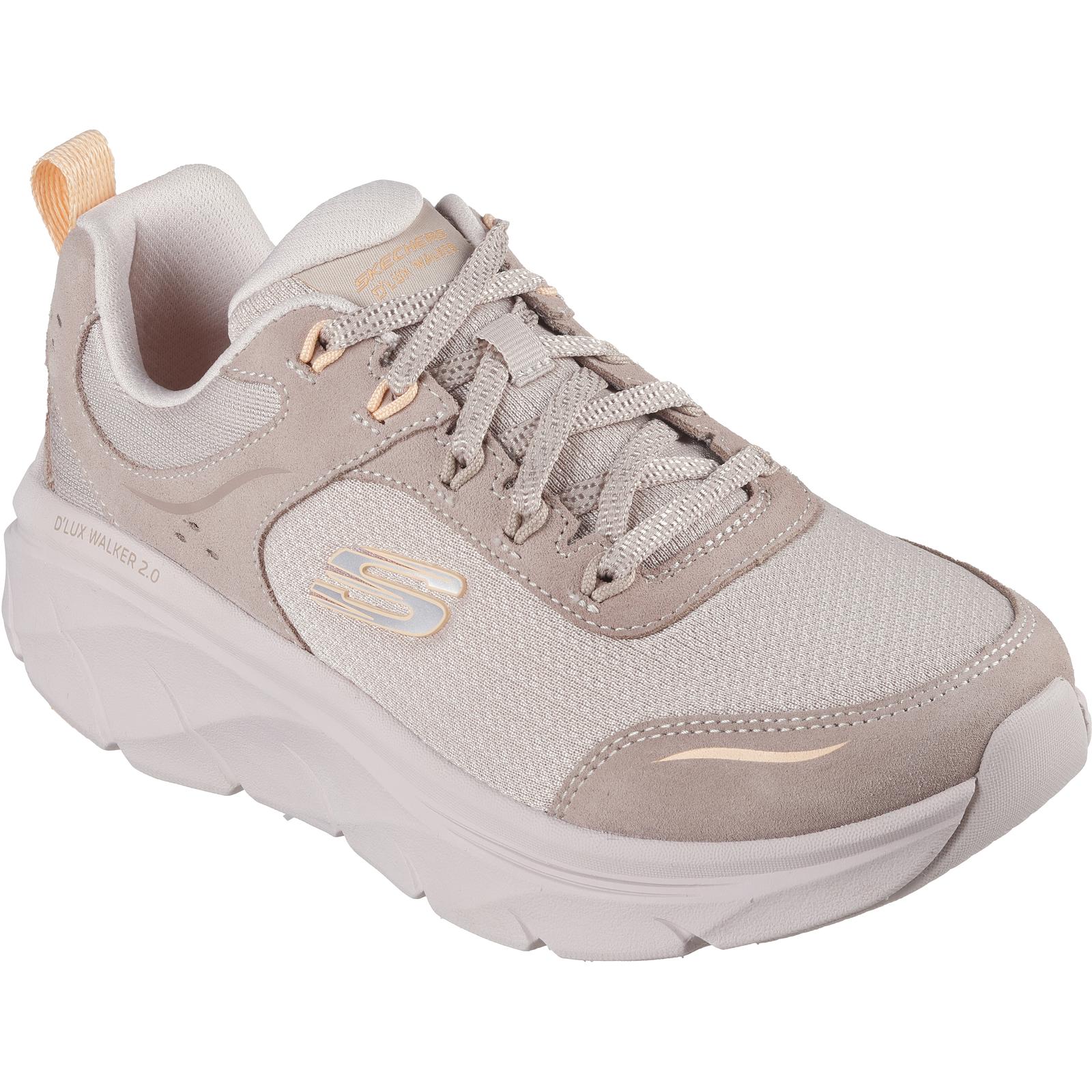 Skechers Womens D'Lux Walker 2.0 Memory Foam Trainers - Image 3
