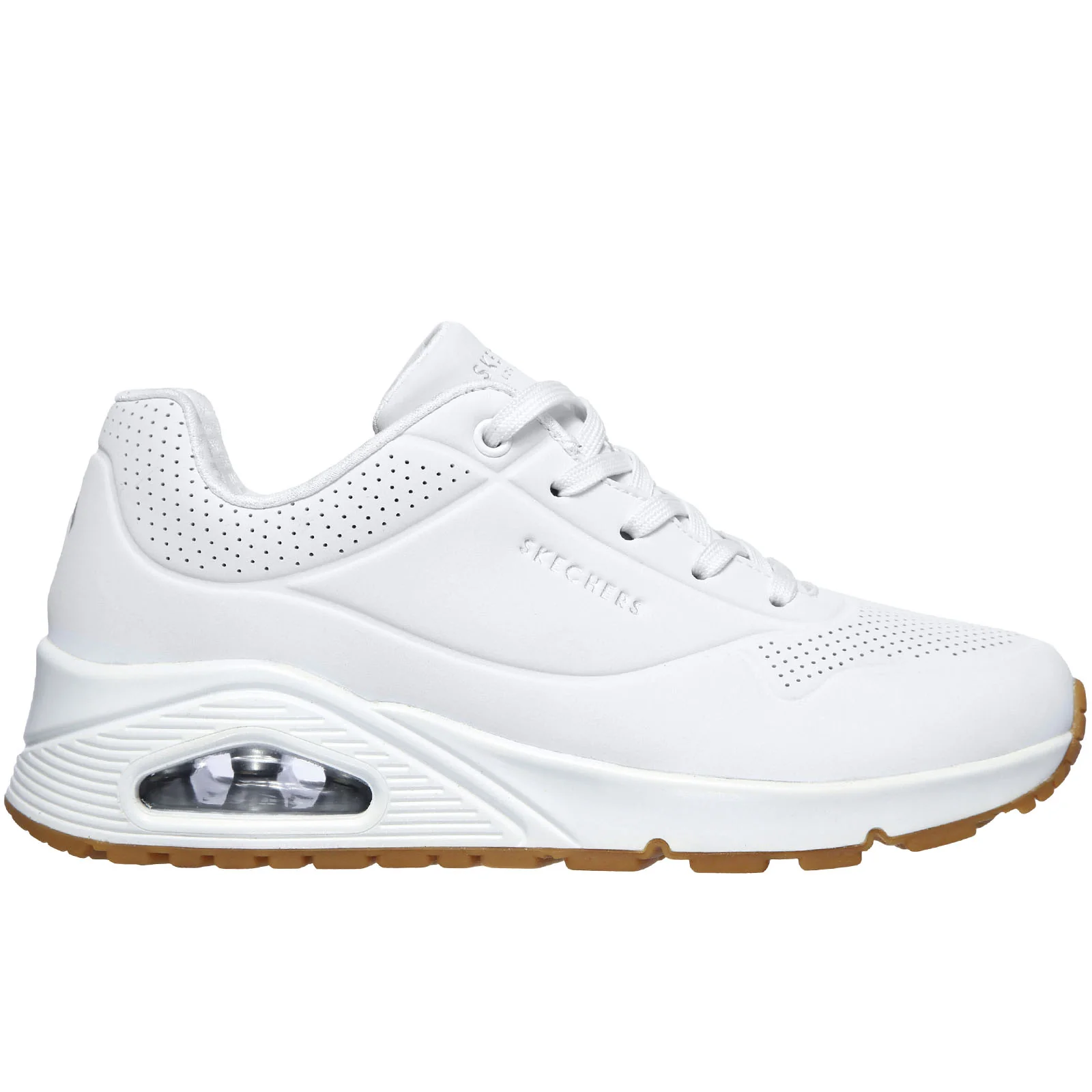 Skechers Womens Uno Stand On Air Memory Foam Skech-Air Trainers - Image 3