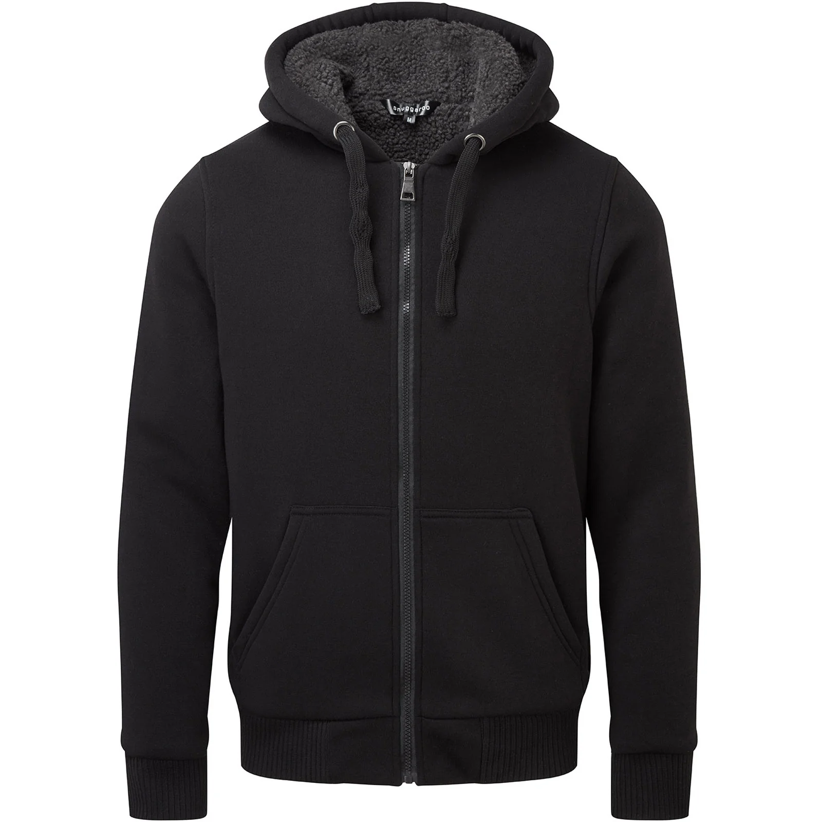Snuggaroo Mens Sherpa Lined Full Zip Hoodie - Image 2