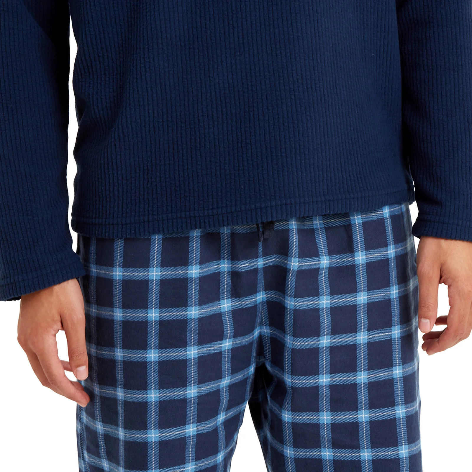 Snuggaroo Mens Soft Fleece Checked Pyjamas Set - Image 17