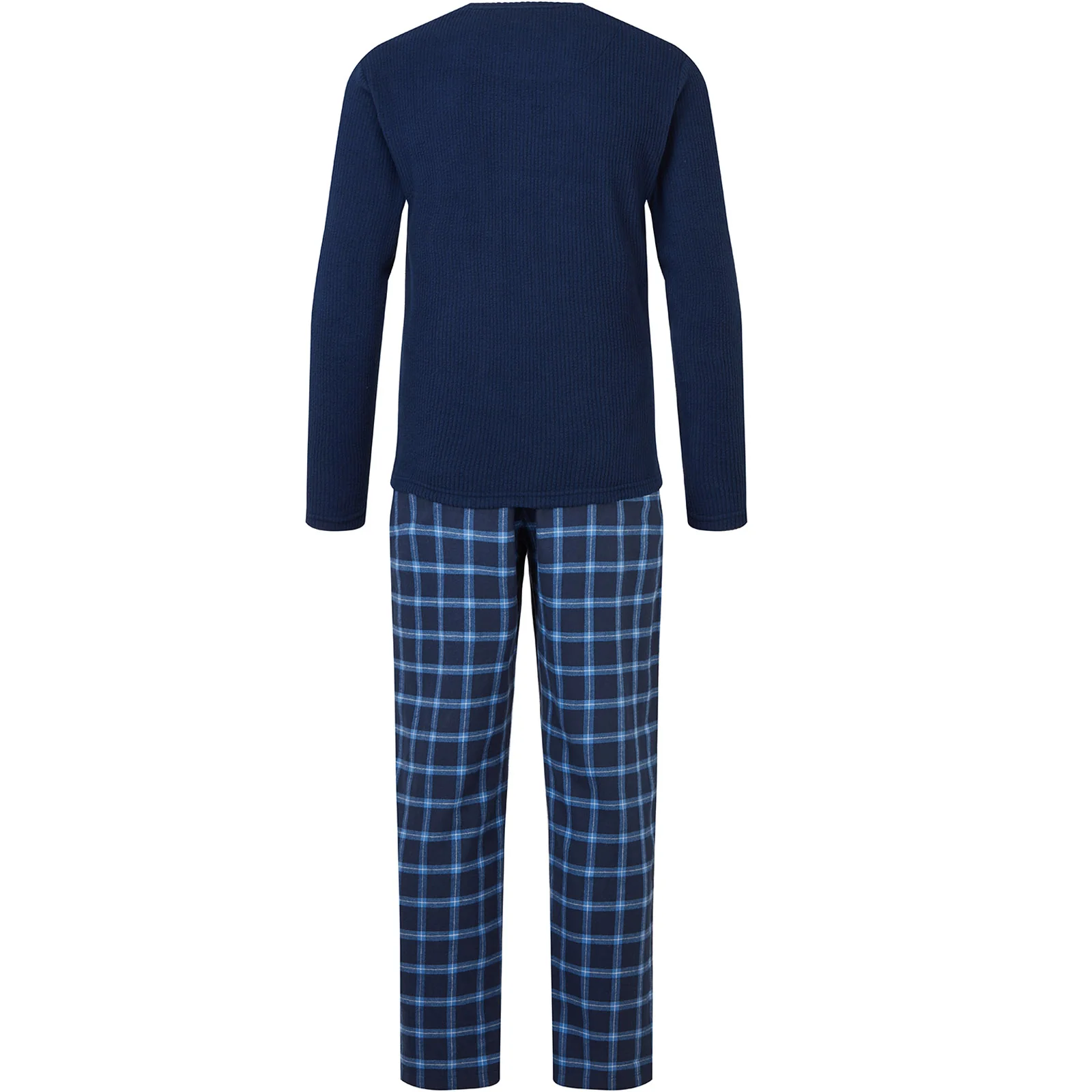 Snuggaroo Mens Soft Fleece Checked Pyjamas Set - Image 29