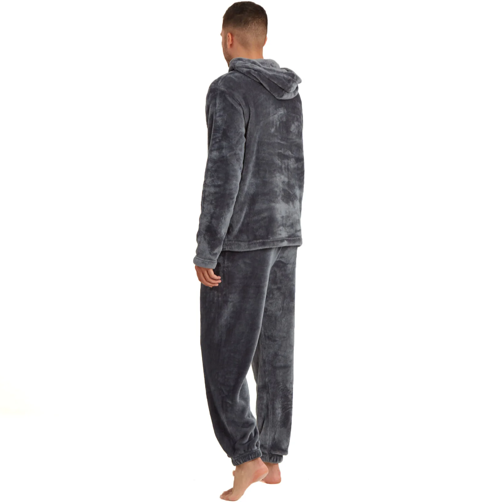 Snuggaroo Mens Soft Fleece Hooded Loungewear Set - Image 7