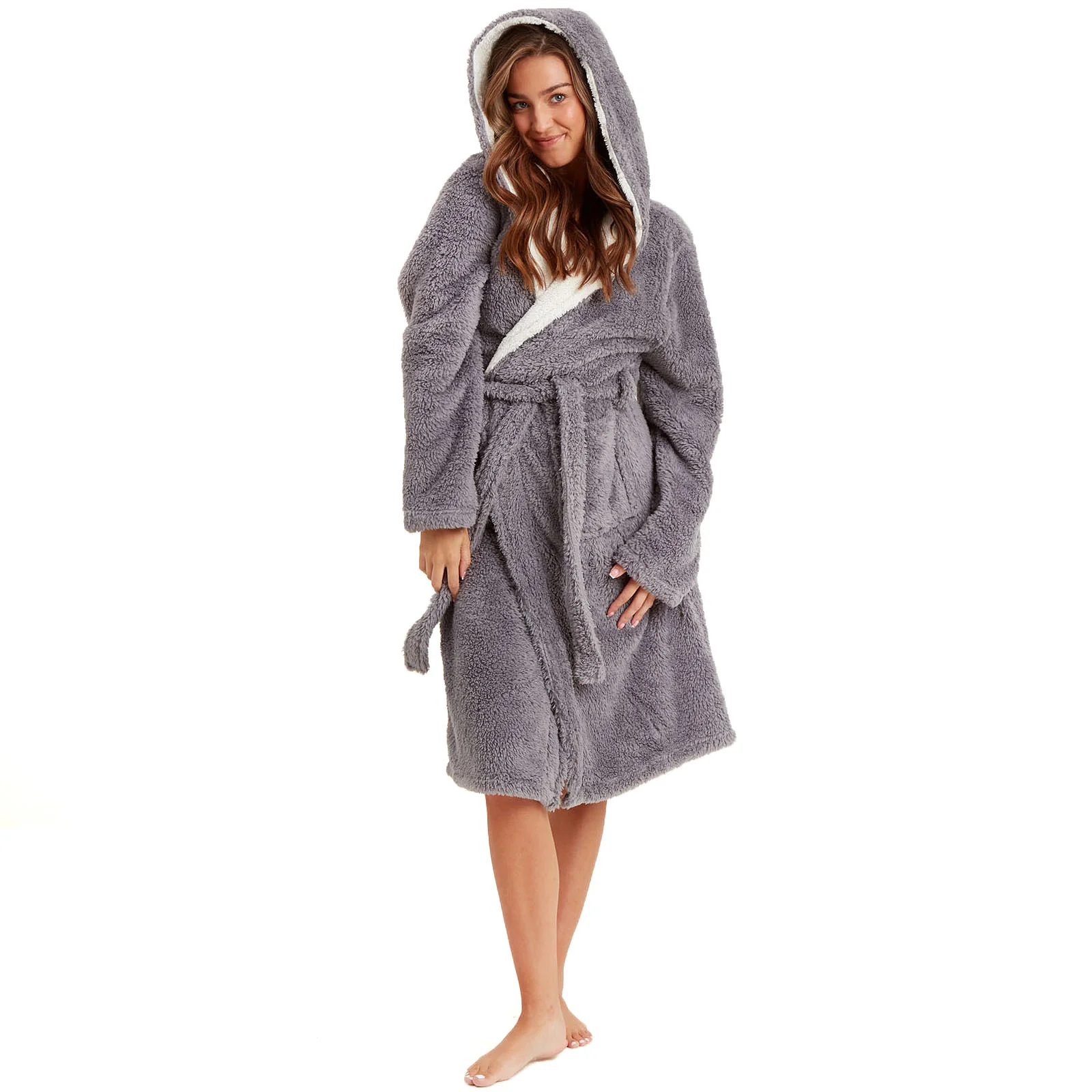 Snuggaroo Womens Soft Hooded Dressing Gown - Image 21