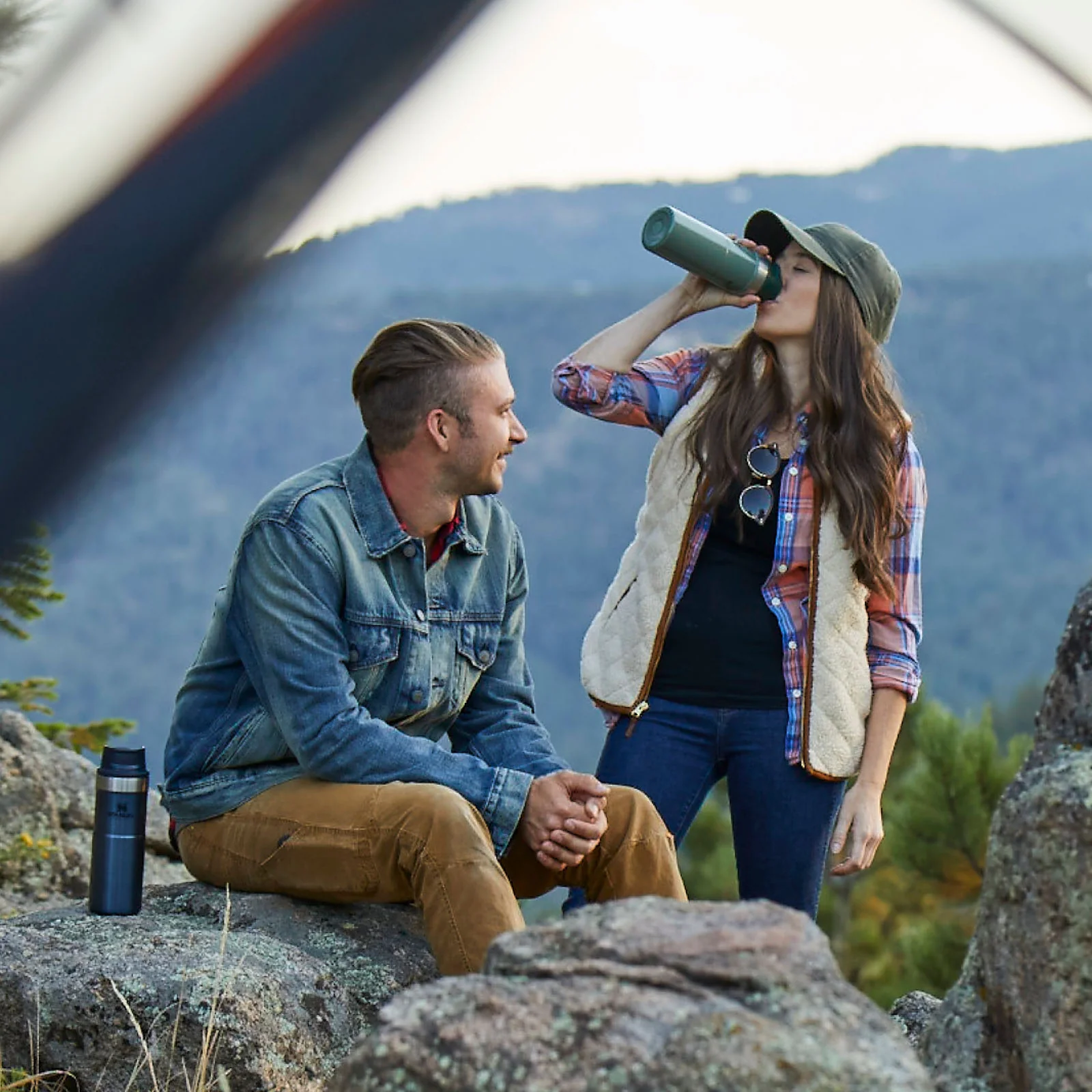 Stanley 0.35L Classic Trigger Action Travel Thermal Cold Water Bottle - Image 44