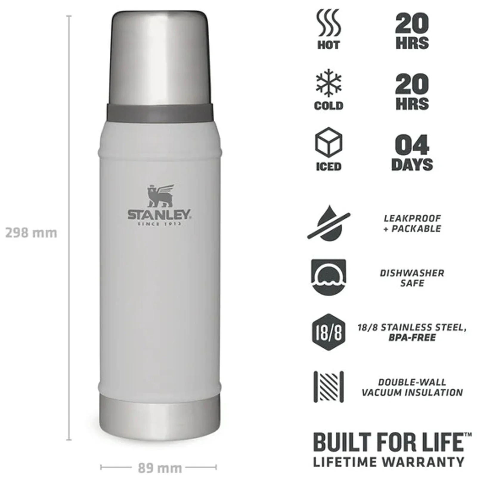 Stanley 0.75L Classic Legendary Thermal Cold Water Bottle - Image 15
