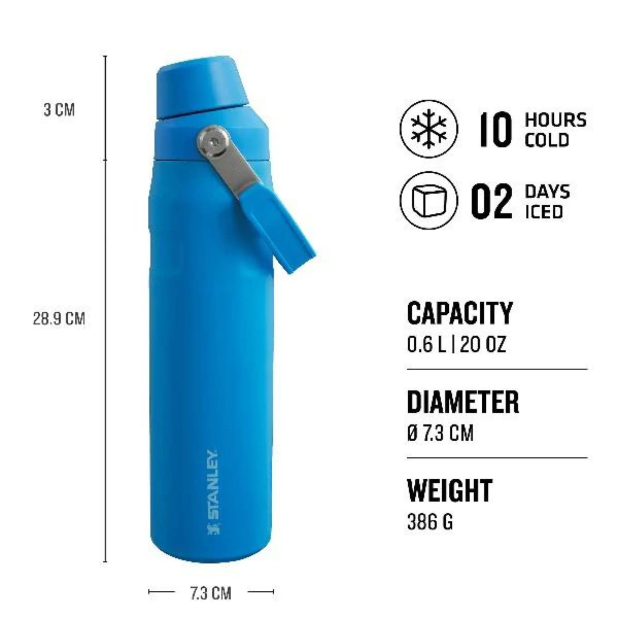 Stanley The IceFlow Fast Flow 0.6L Carry Handle Water Bottle - Image 11