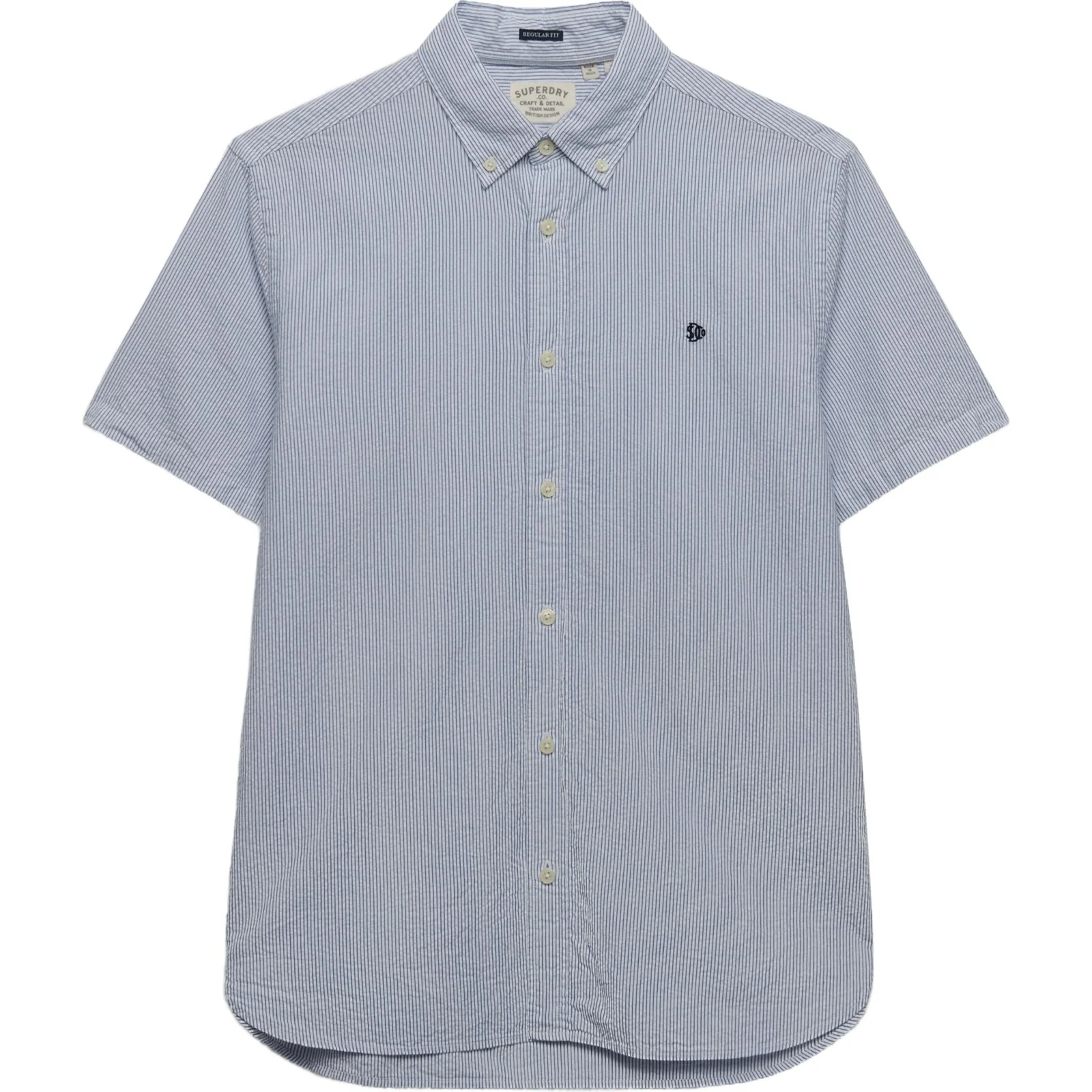 Superdry Mens Classic Seersucker Short Sleeve Shirt - Image 2