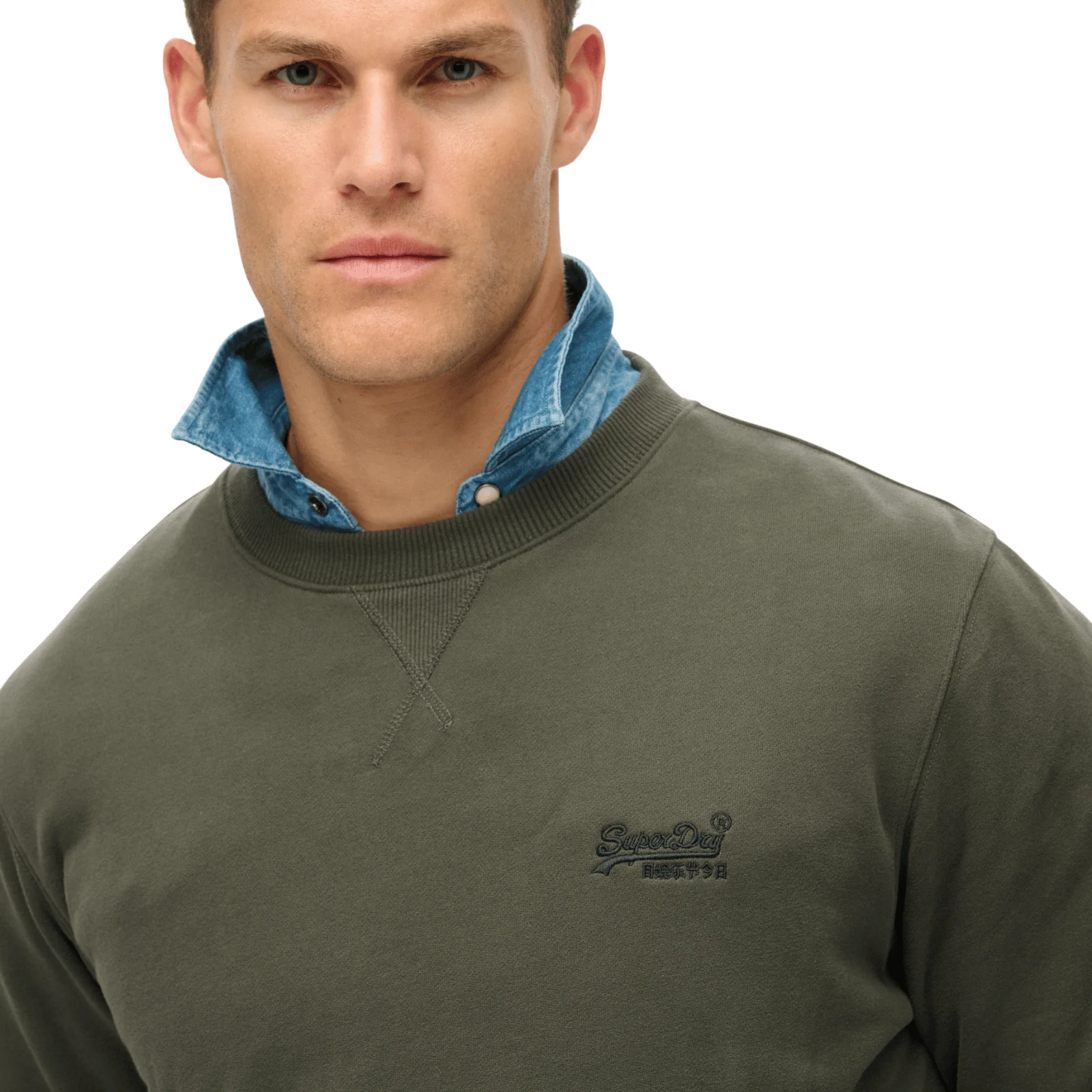 Superdry Mens Essential Logo Crew Sweatshirt - Image 4
