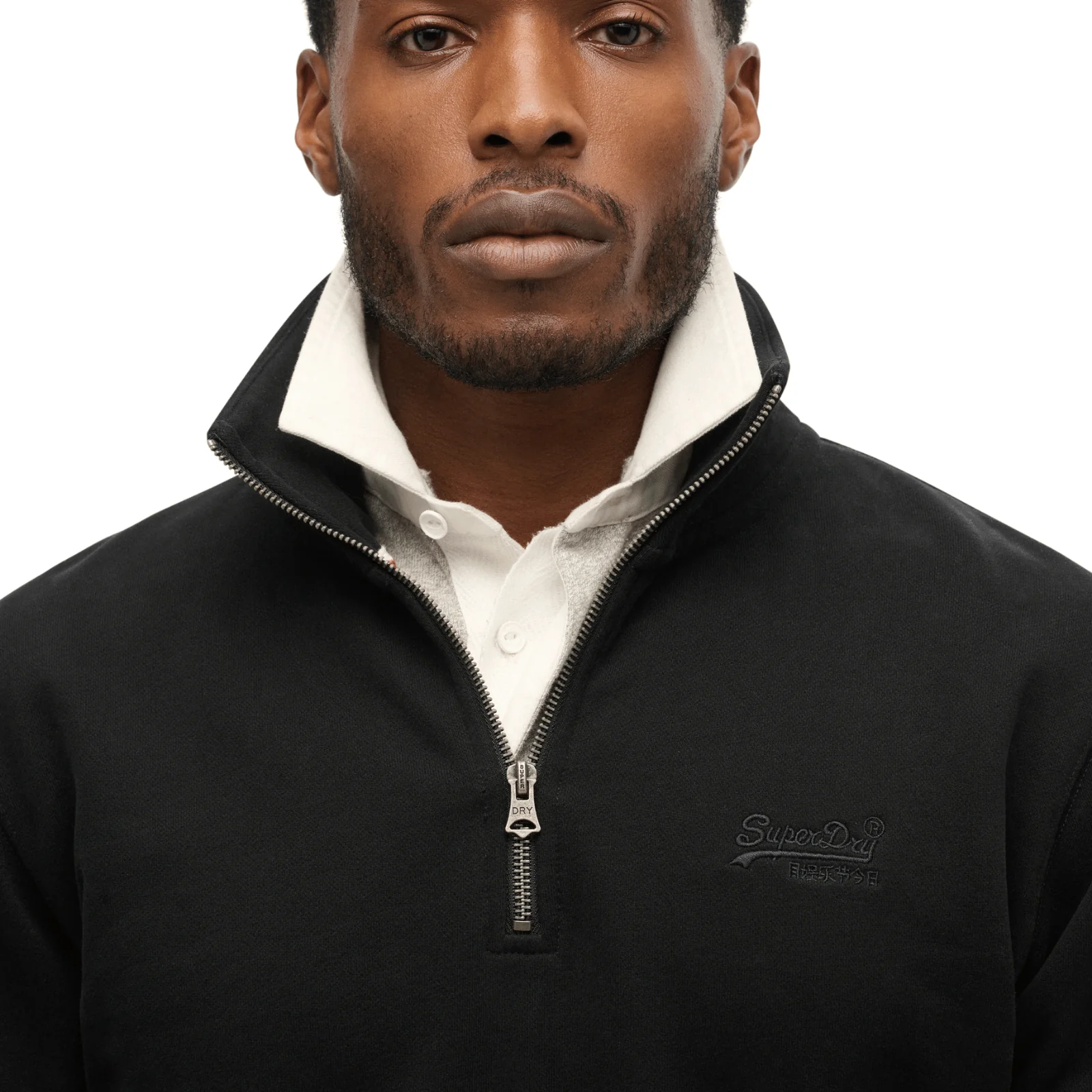 Superdry Mens Essential Logo Half Zip Sweatshirt - Image 5