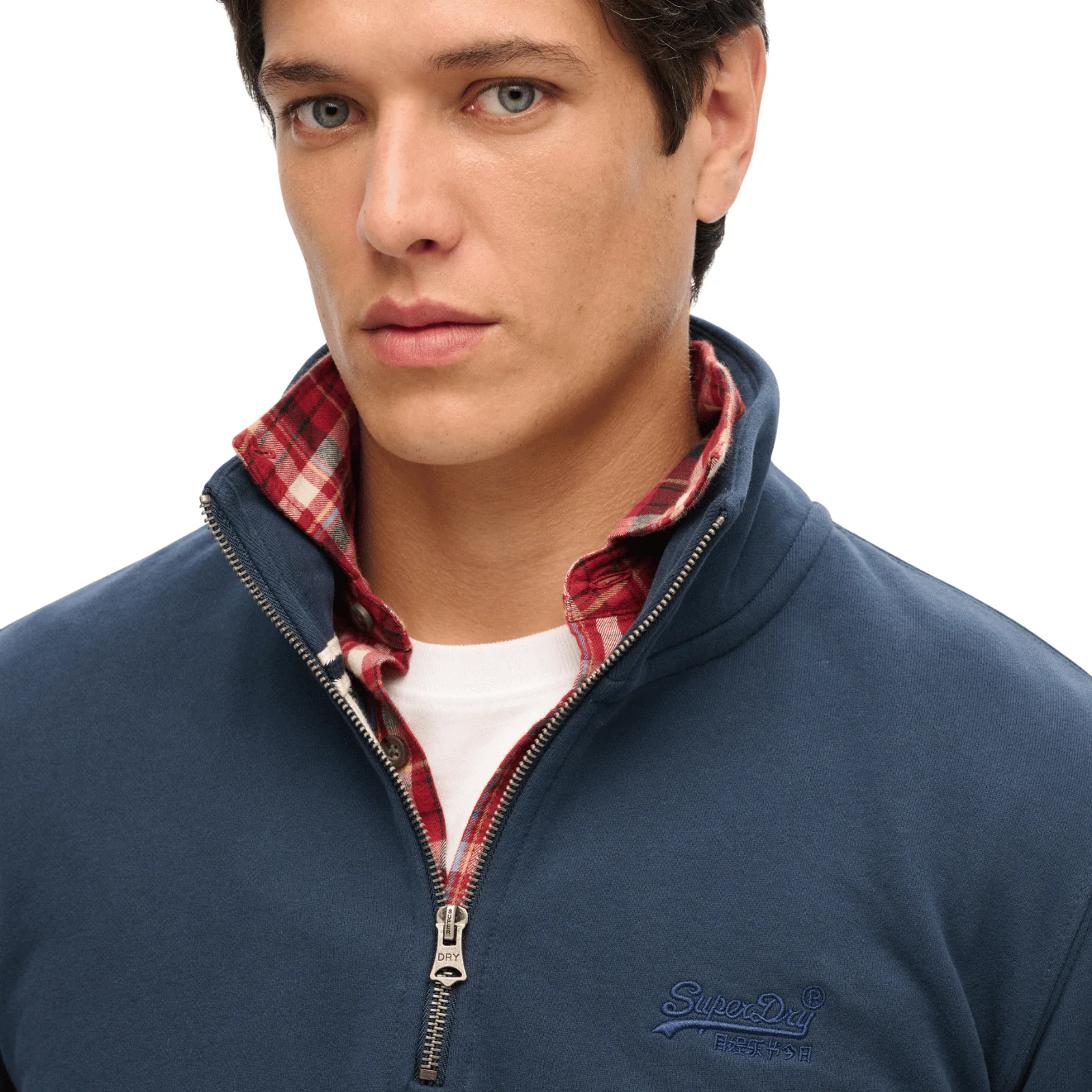 Superdry Mens Essential Logo Half Zip Sweatshirt - Image 7